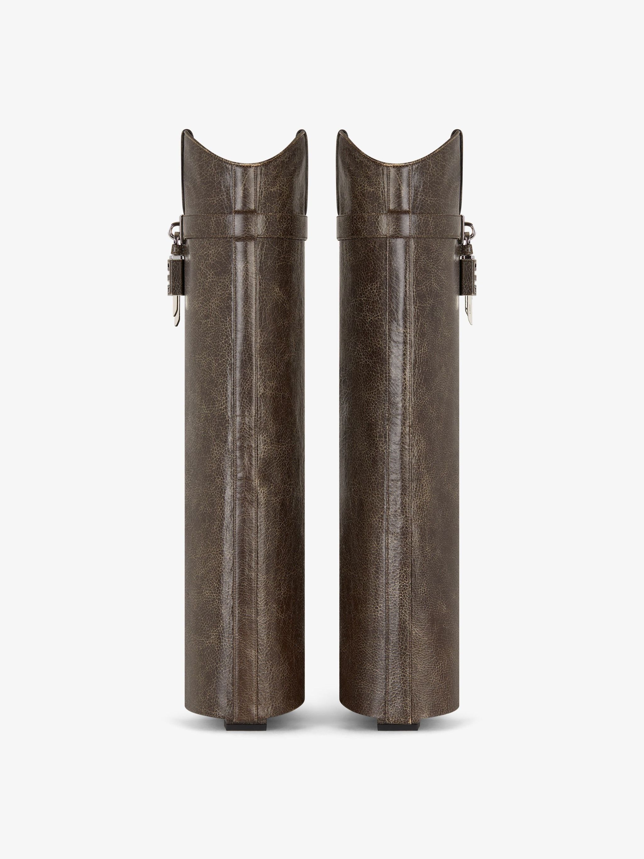 Givenchy Shark Lock Cowboy High Boots 60mm in brown Size US 7 / IT 37 - 4 Thumbnail