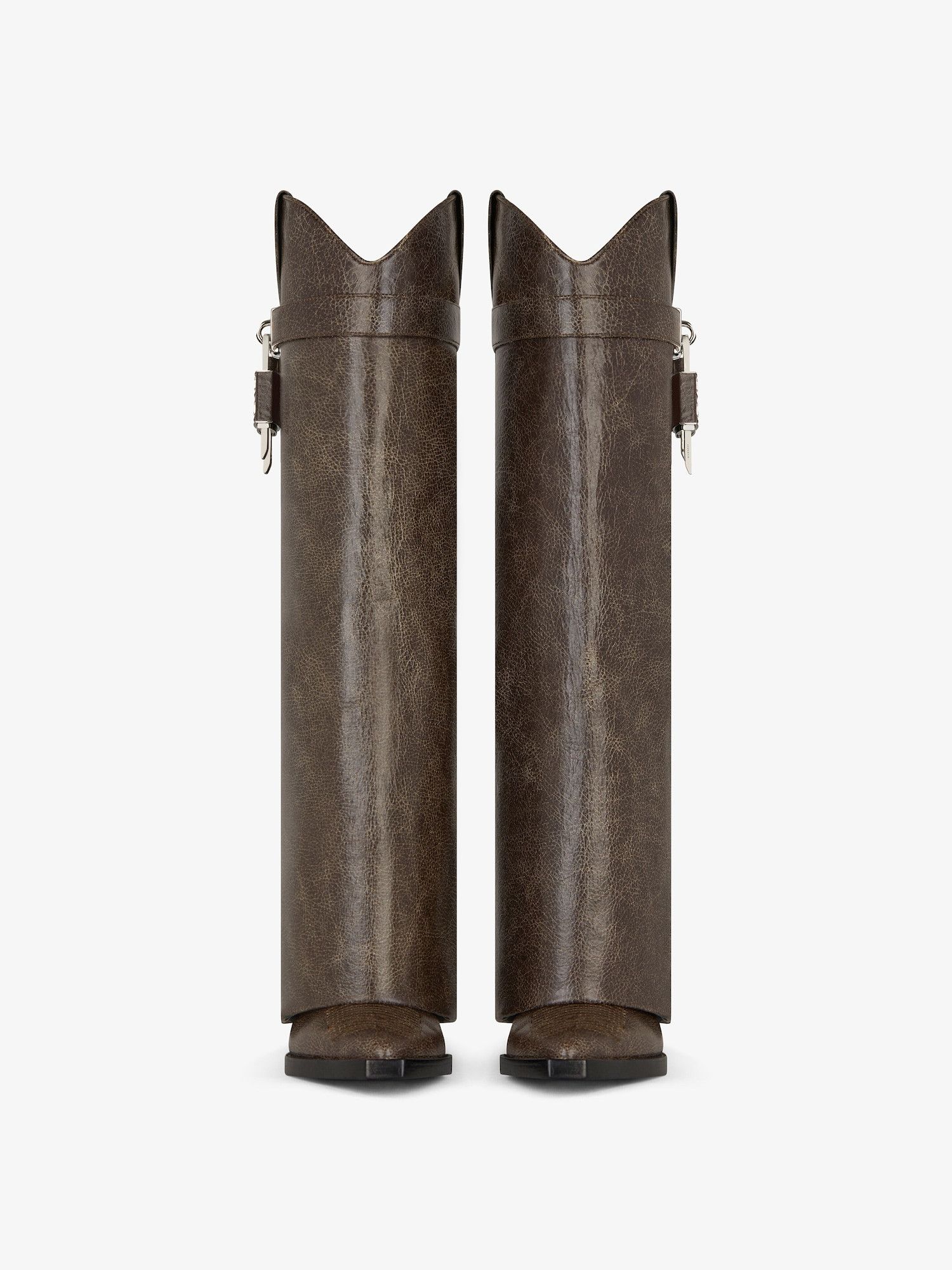 Givenchy Shark Lock Cowboy High Boots 60mm in brown Size US 10 / IT 40 - 2 Thumbnail