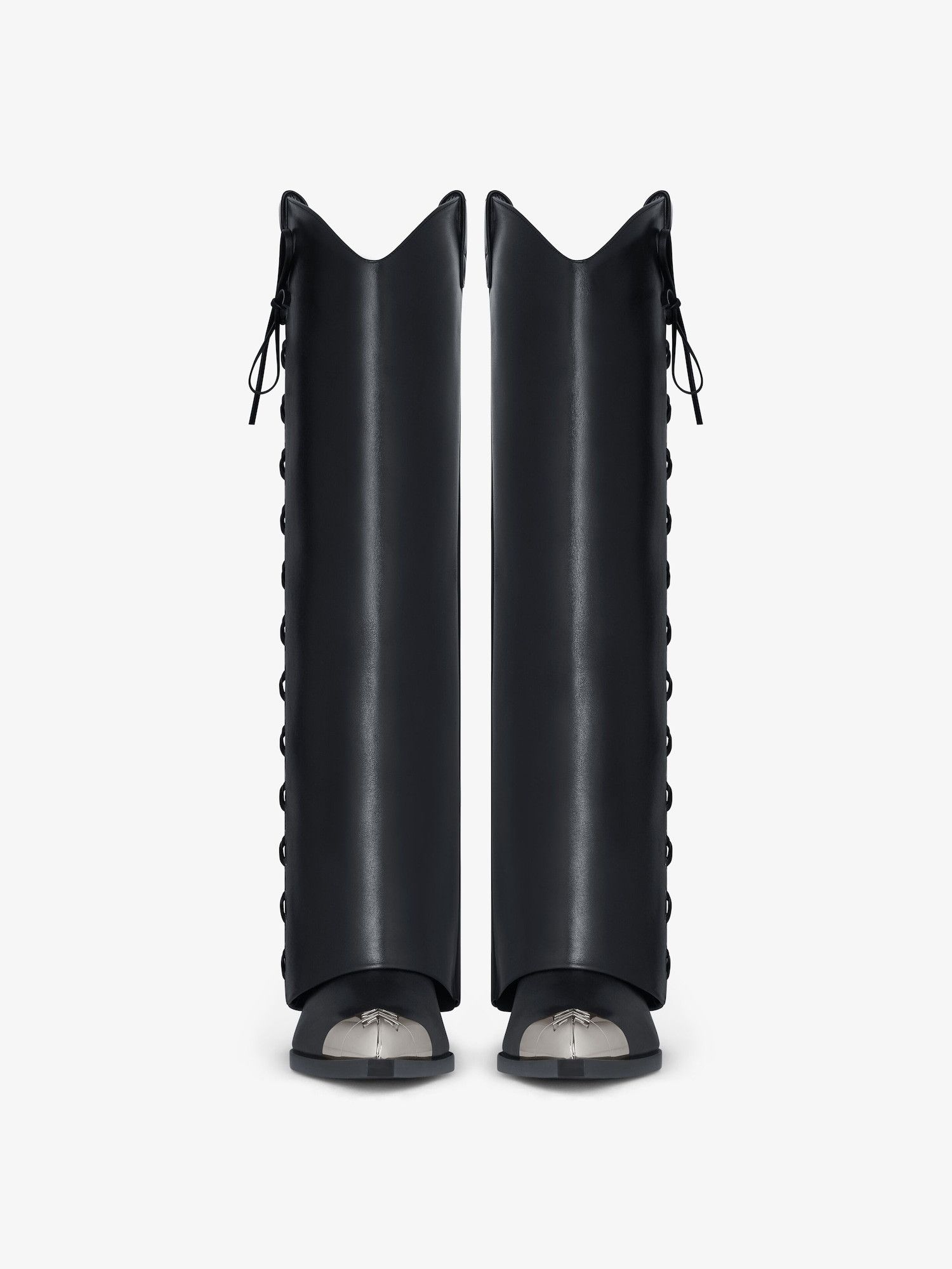 Givenchy Shark Lock Cowboy High Boots Corset 60mm Size US 6 / IT 36 - 2 Thumbnail