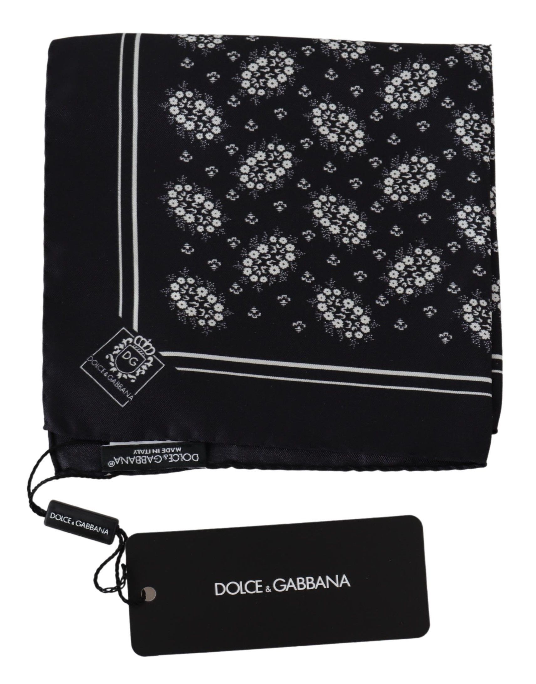 Dolce & Gabbana Elegant Silk Patterned Pocket Men's Square Size ONE SIZE - 2 Thumbnail