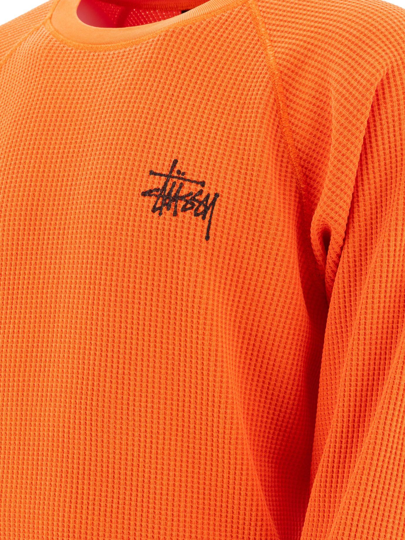 Tシャツ・カットソー STUSSY \"Basic Stock\" thermal t-shirt (1140356 0602 ORANGE) Raglan Thermal LS Crew – Bone | Tops & Shirts | Stüssy
