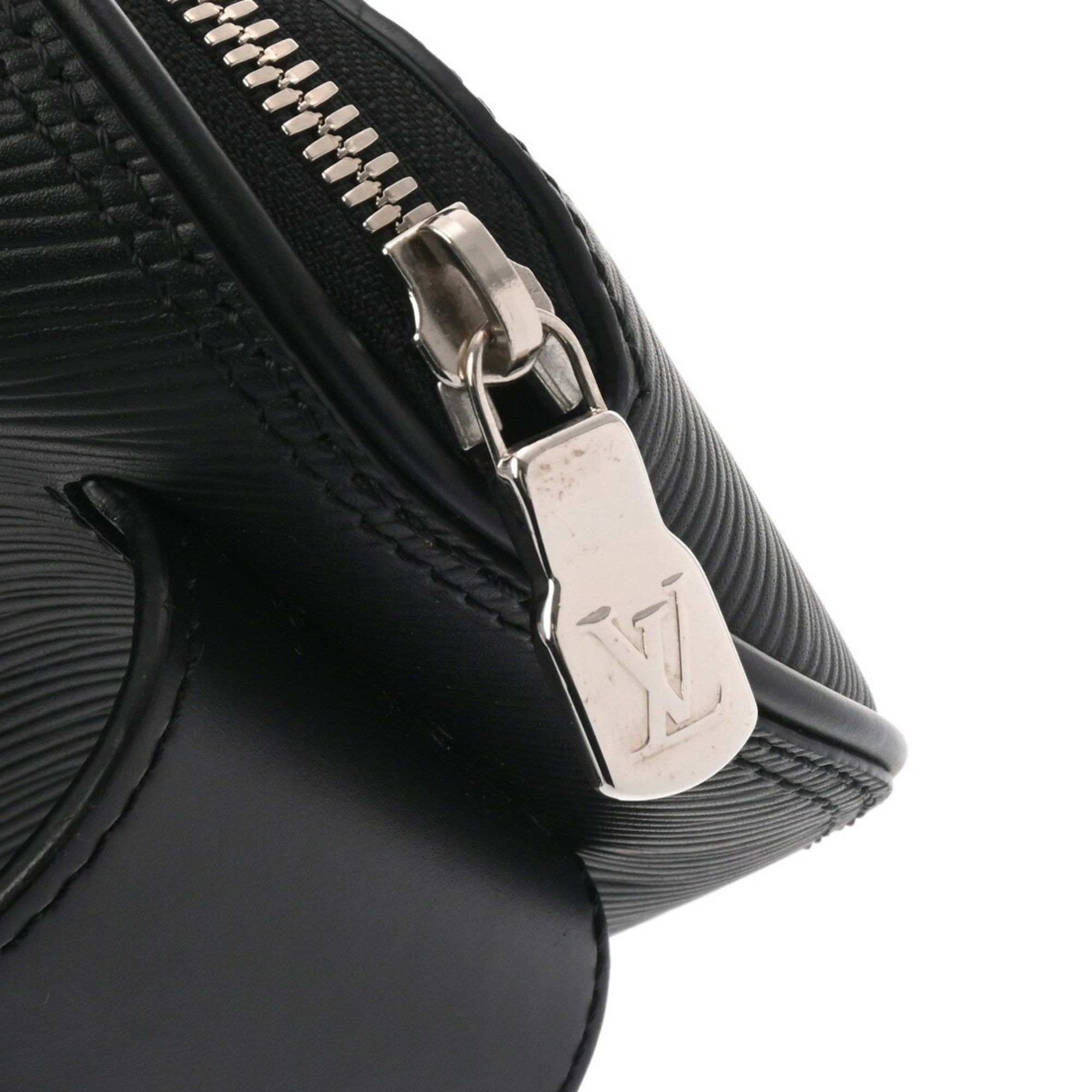 Louis Vuitton LOUIS VUITTON Epi Bum Bag LV Circle Black M55131 Men's Leather Body Size ONE SIZE - 9 Thumbnail