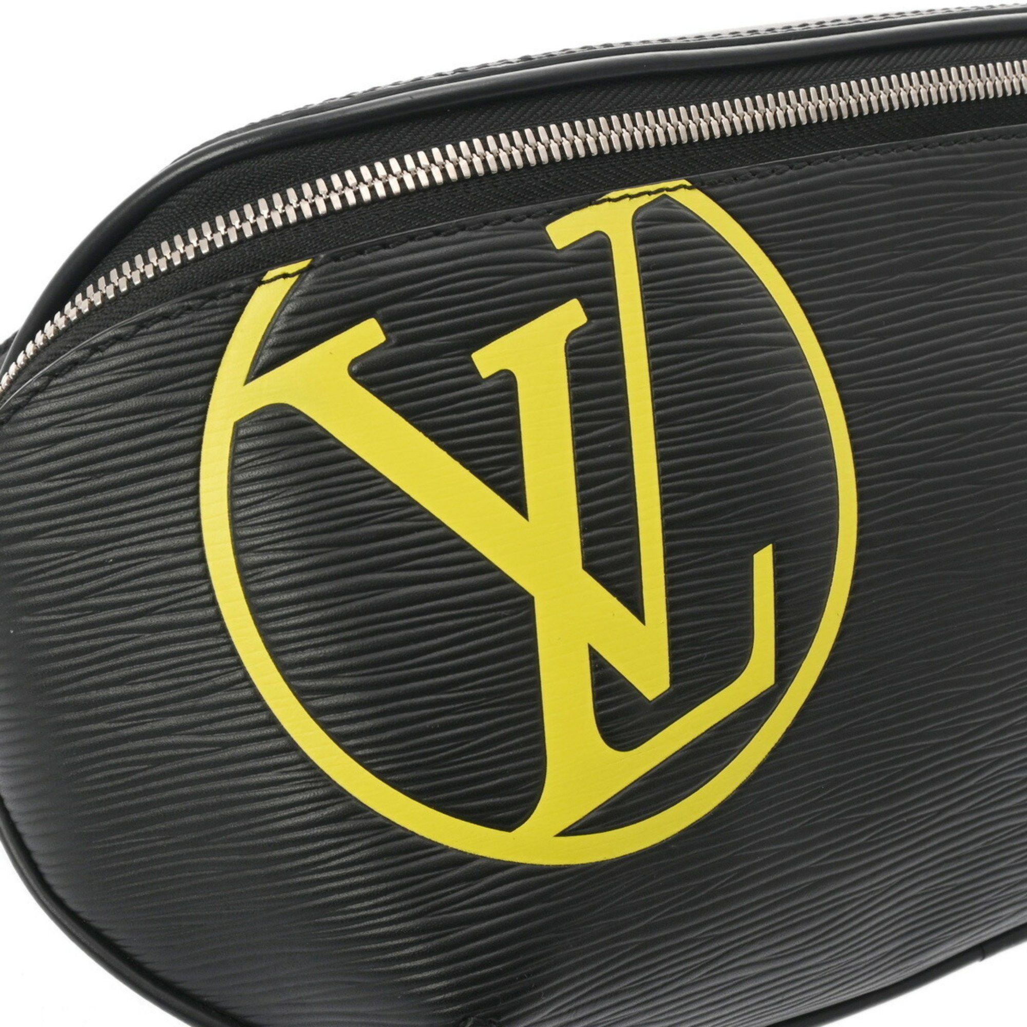 Louis Vuitton LOUIS VUITTON Epi Bum Bag LV Circle Black M55131 Men's Leather Body Size ONE SIZE - 8 Thumbnail
