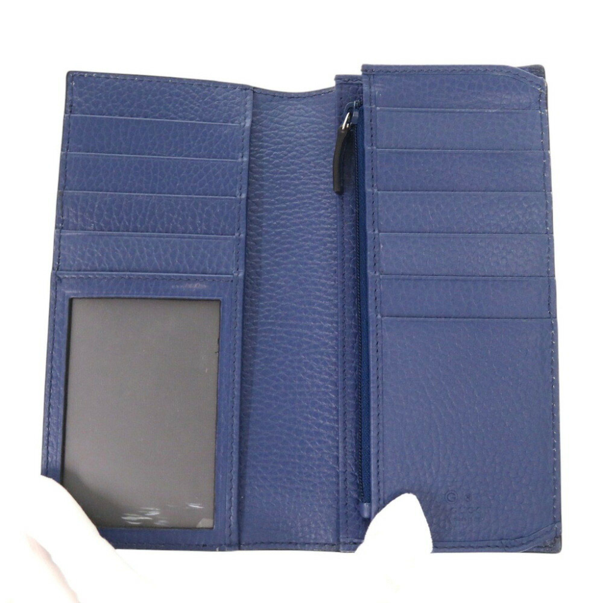 Gucci Gucci Interlocking 610467-2067 Leather Black Bi-fold Long Wallet 0120GUCCI Men's Size ONE SIZE - 5 Thumbnail