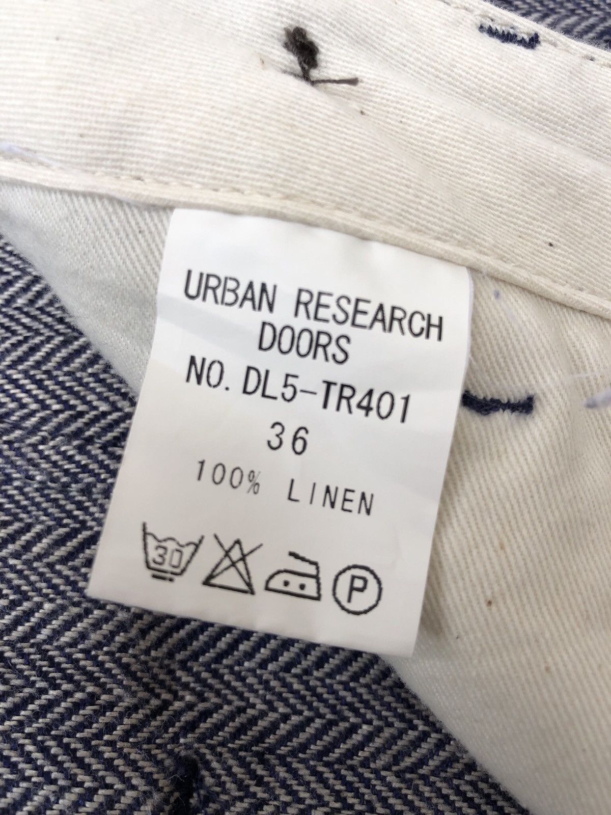 URBAN RESEARCH DOORS Ropa de Trabajo For Urban Research Doors Linen Trousers Size US 30 / EU 46 - 11 Thumbnail