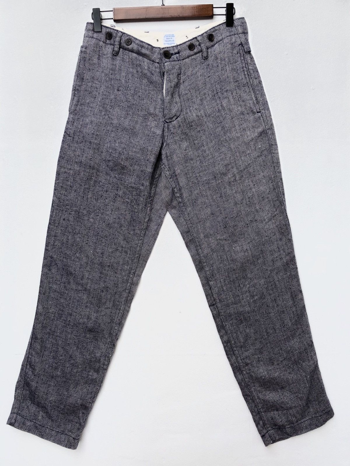 URBAN RESEARCH DOORS Ropa de Trabajo For Urban Research Doors Linen Trousers Size US 30 / EU 46 - 2 Thumbnail