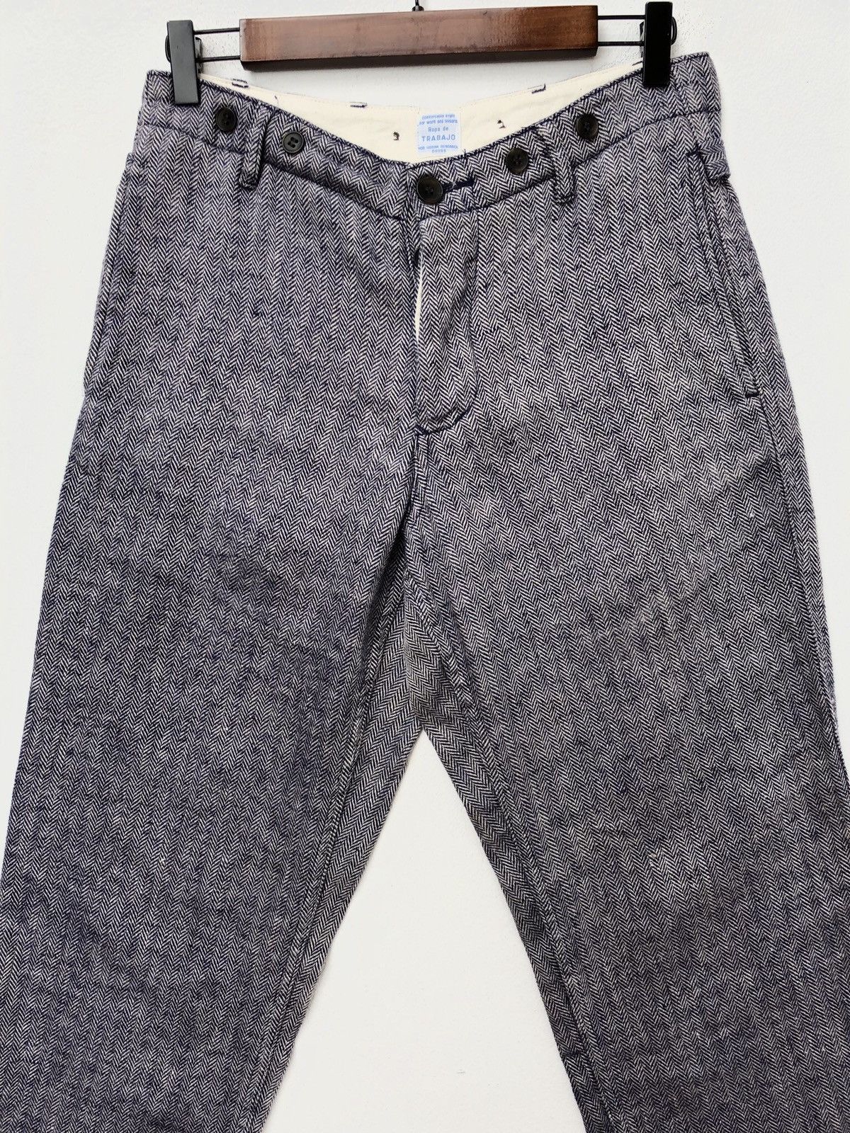 URBAN RESEARCH DOORS Ropa de Trabajo For Urban Research Doors Linen Trousers Size US 30 / EU 46 - 3 Thumbnail