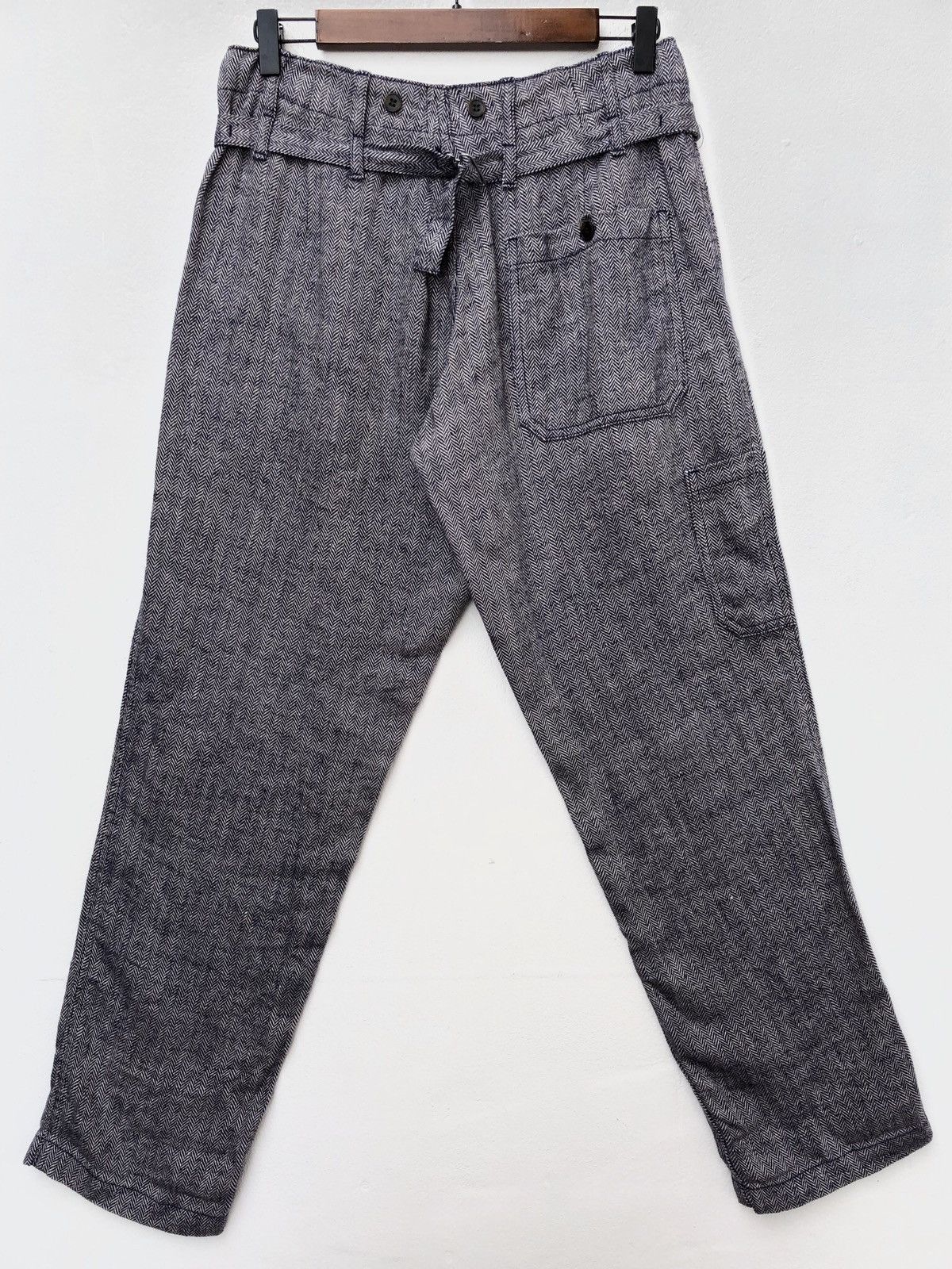 URBAN RESEARCH DOORS Ropa de Trabajo For Urban Research Doors Linen Trousers Size US 30 / EU 46 - 6 Thumbnail