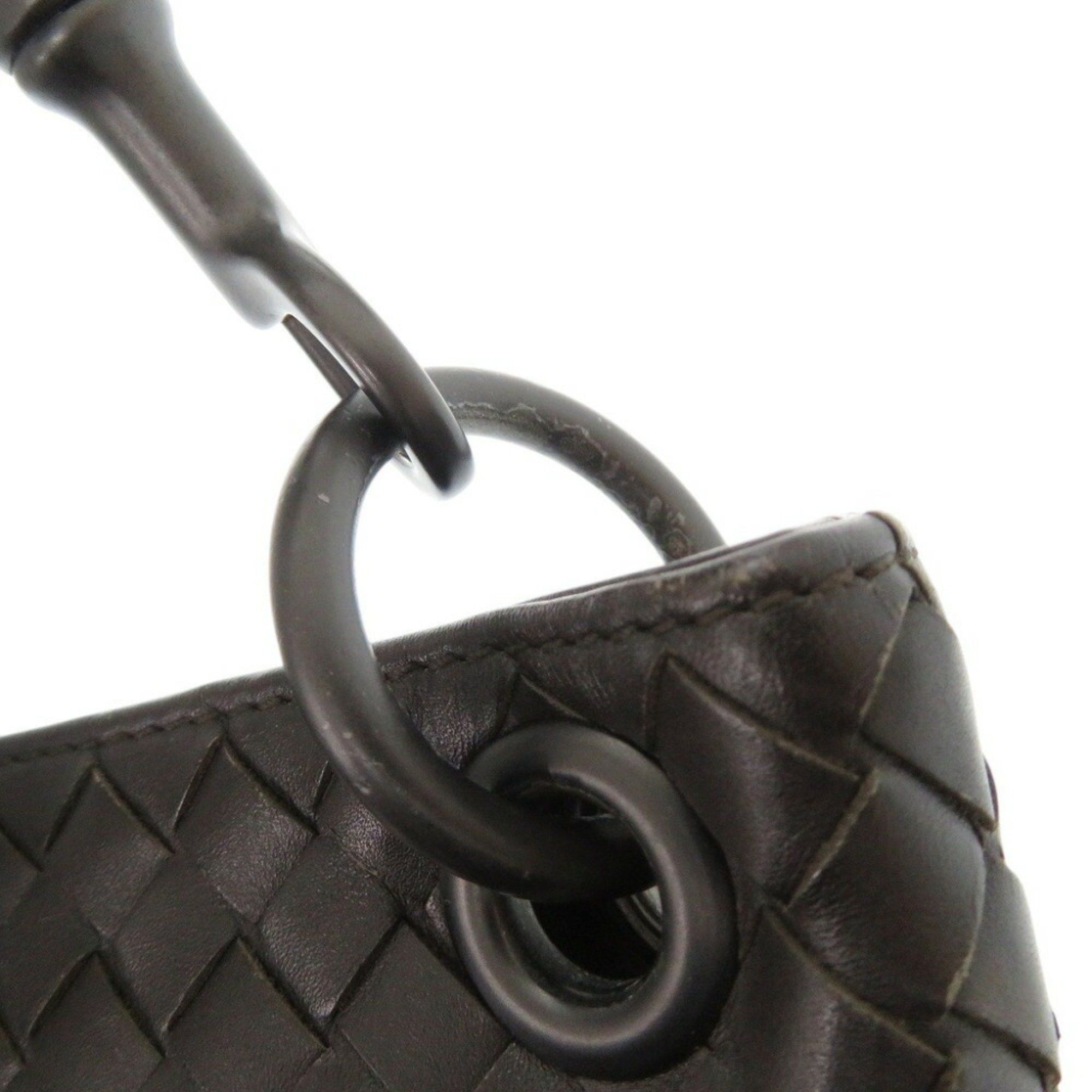 Bottega Veneta Bottega Veneta Intrecciato B05376461C Leather Dark Brown Shoulder Bag 1571BOTTEGAVENETA Men's Size ONE SIZE - 11 Thumbnail