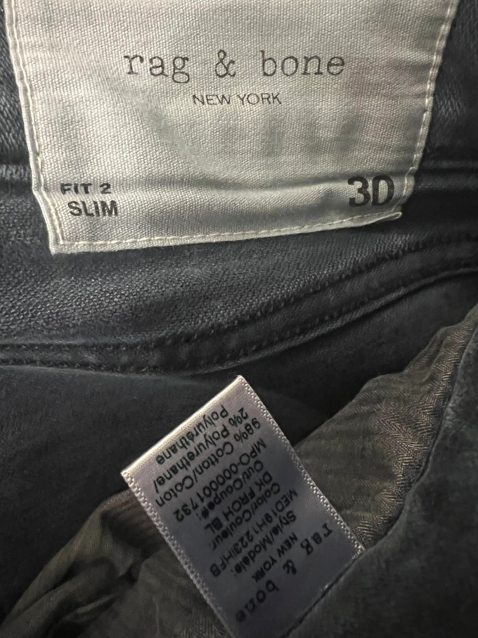 Rag & Bone Rag & Bone Fit 2 Slim Jeans Size US 30 / EU 46 - 2 Thumbnail
