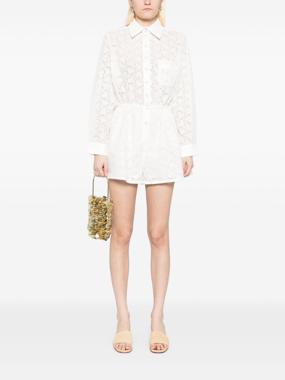 Zimmermann CRUSH LINEN PLAYSUIT Size L / US 10 / IT 46 - 5 Thumbnail