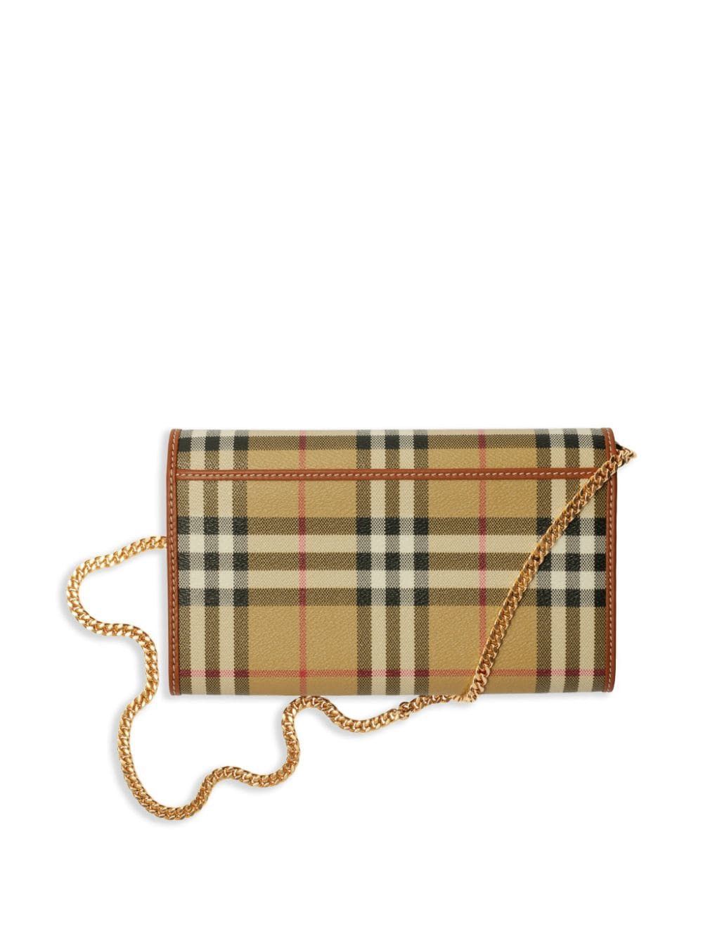 Burberry CHECK WALLET ON CHAIN Size ONE SIZE - 5 Thumbnail