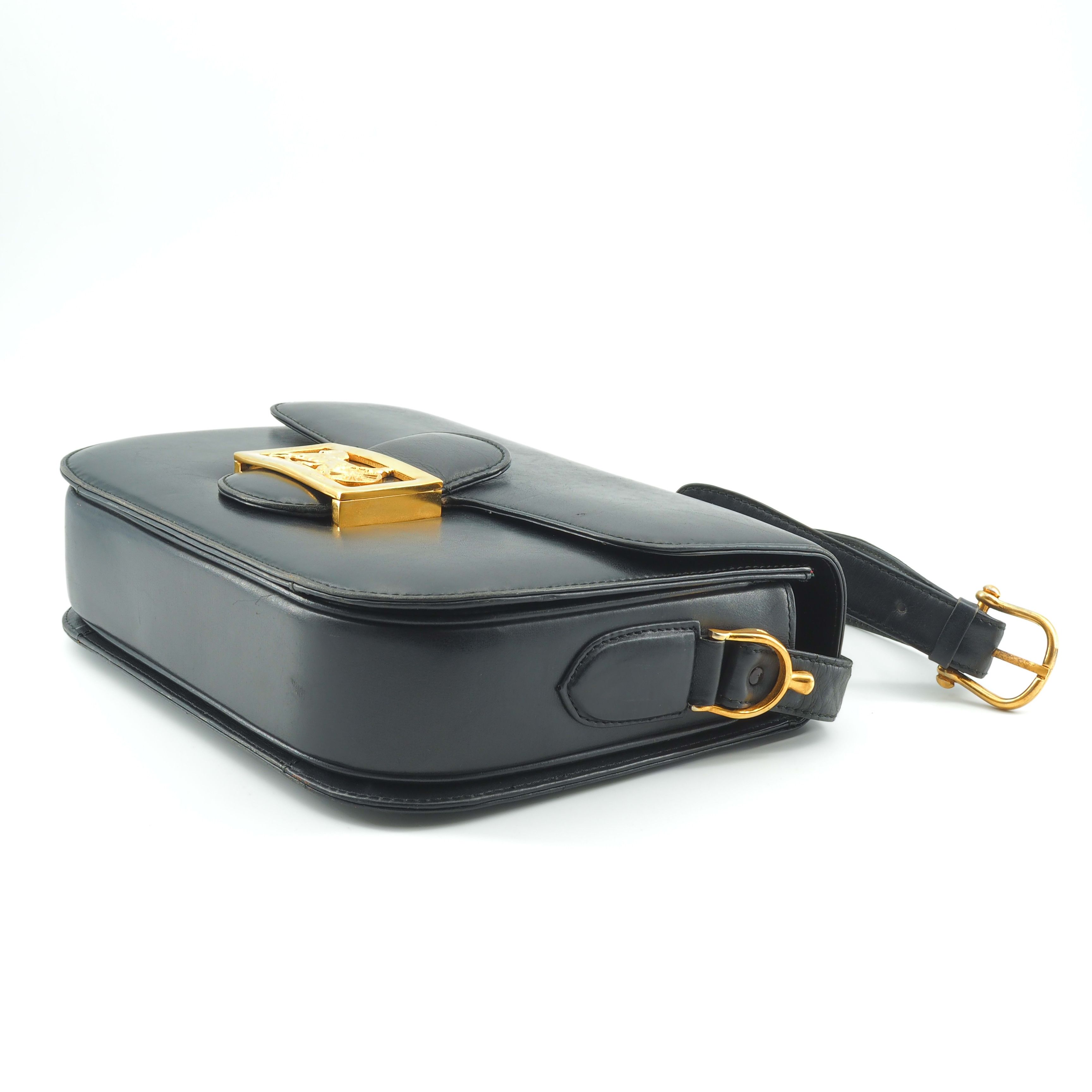 Celine Celine Vintage Triomphe Black leather Size ONE SIZE - 4 Thumbnail