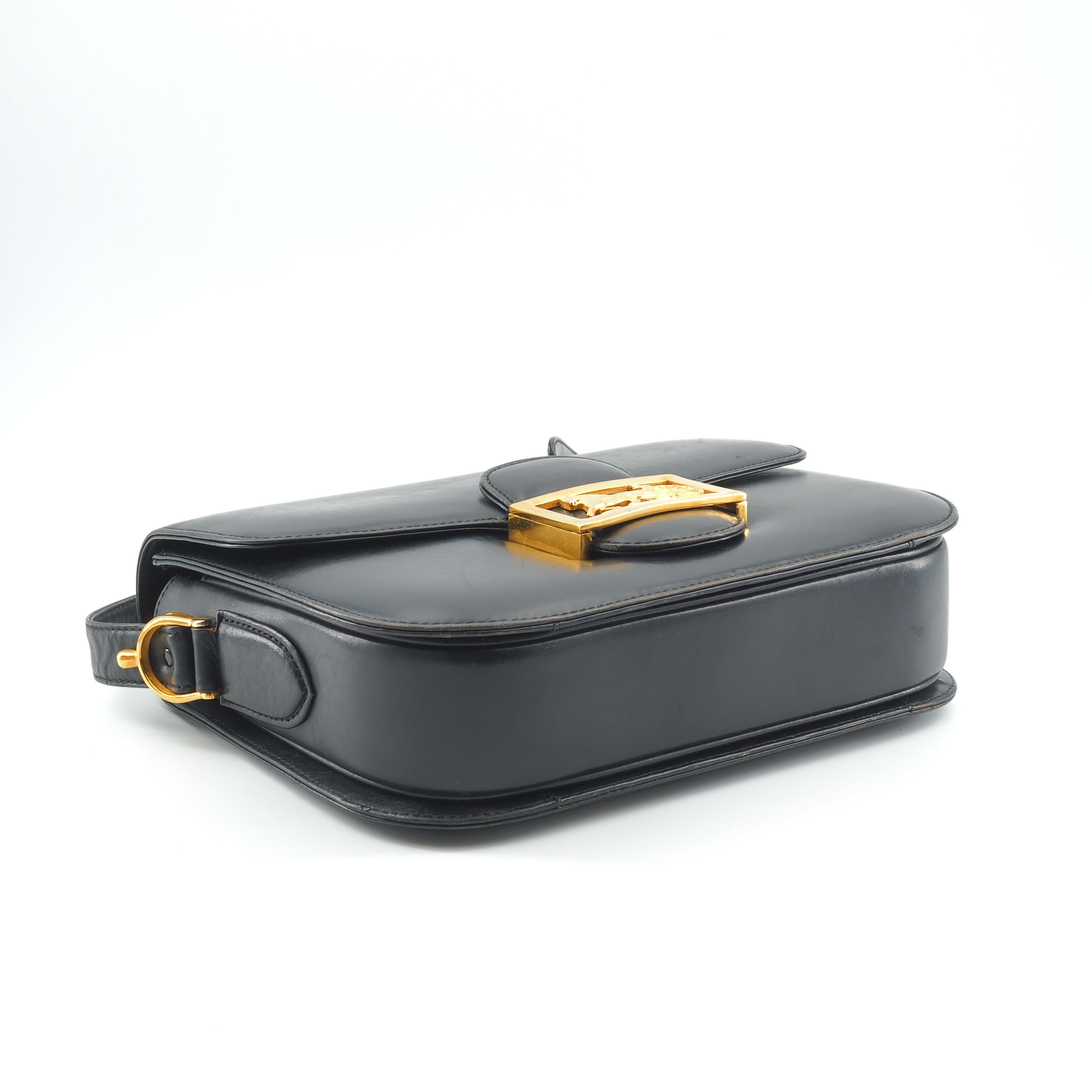 Celine Celine Vintage Triomphe Black leather Size ONE SIZE - 3 Thumbnail