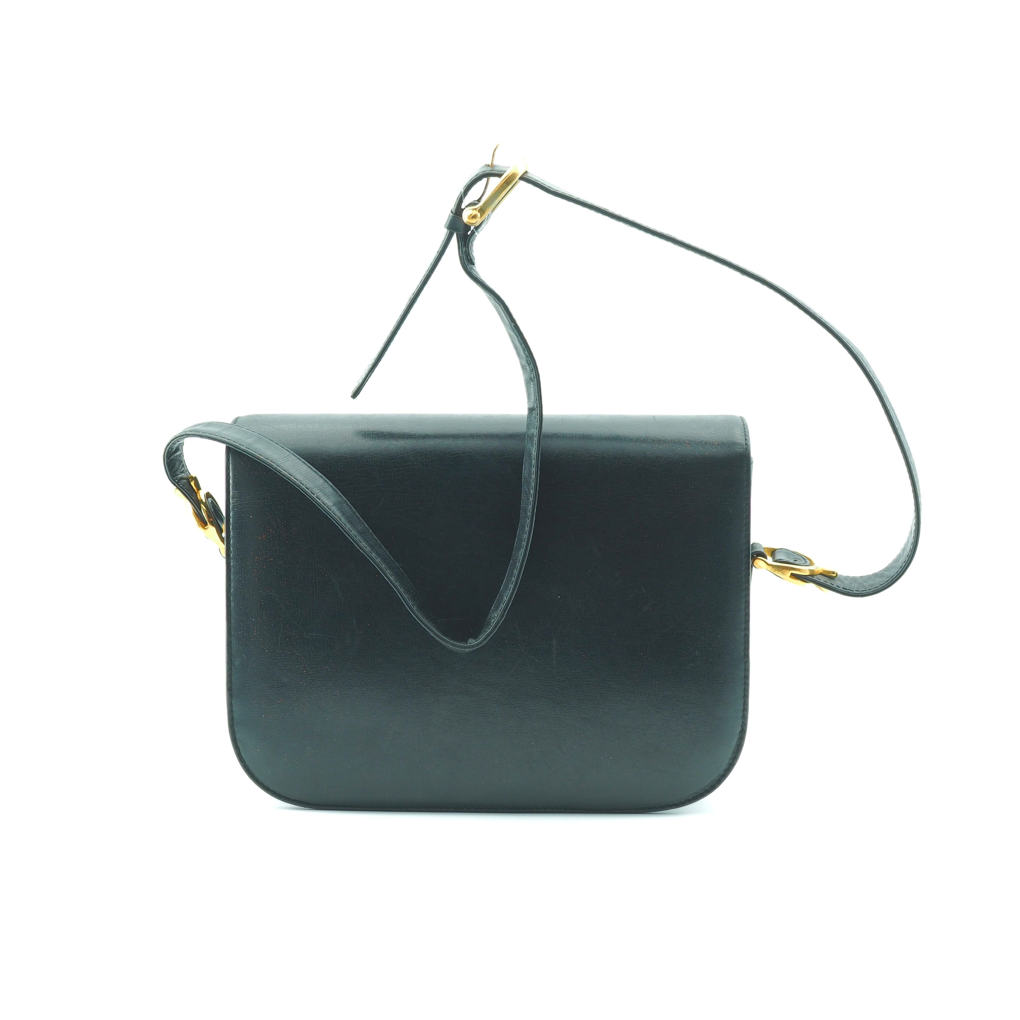 Celine Celine Vintage Triomphe Black leather Size ONE SIZE - 2 Thumbnail