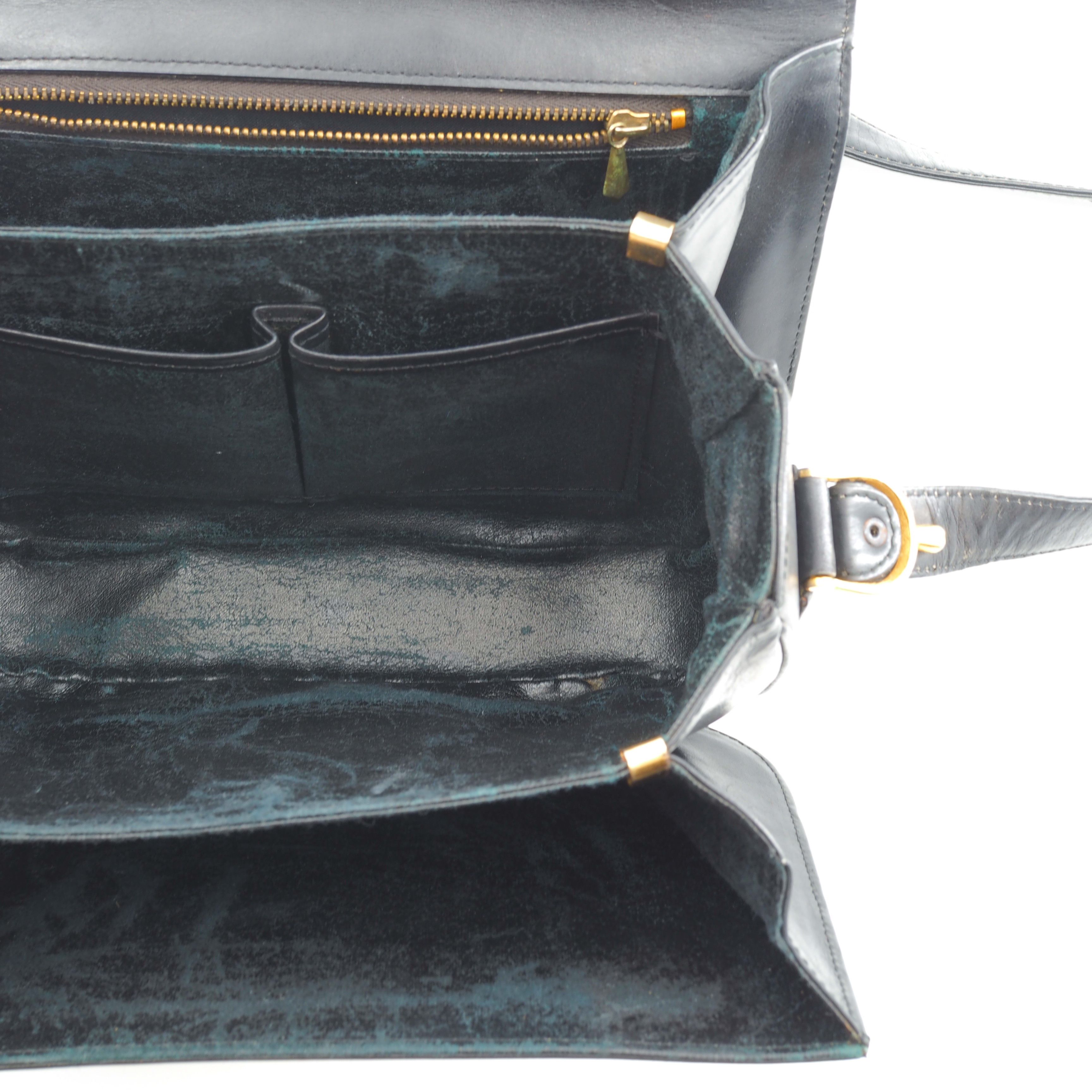 Celine Celine Vintage Triomphe Black leather Size ONE SIZE - 5 Thumbnail
