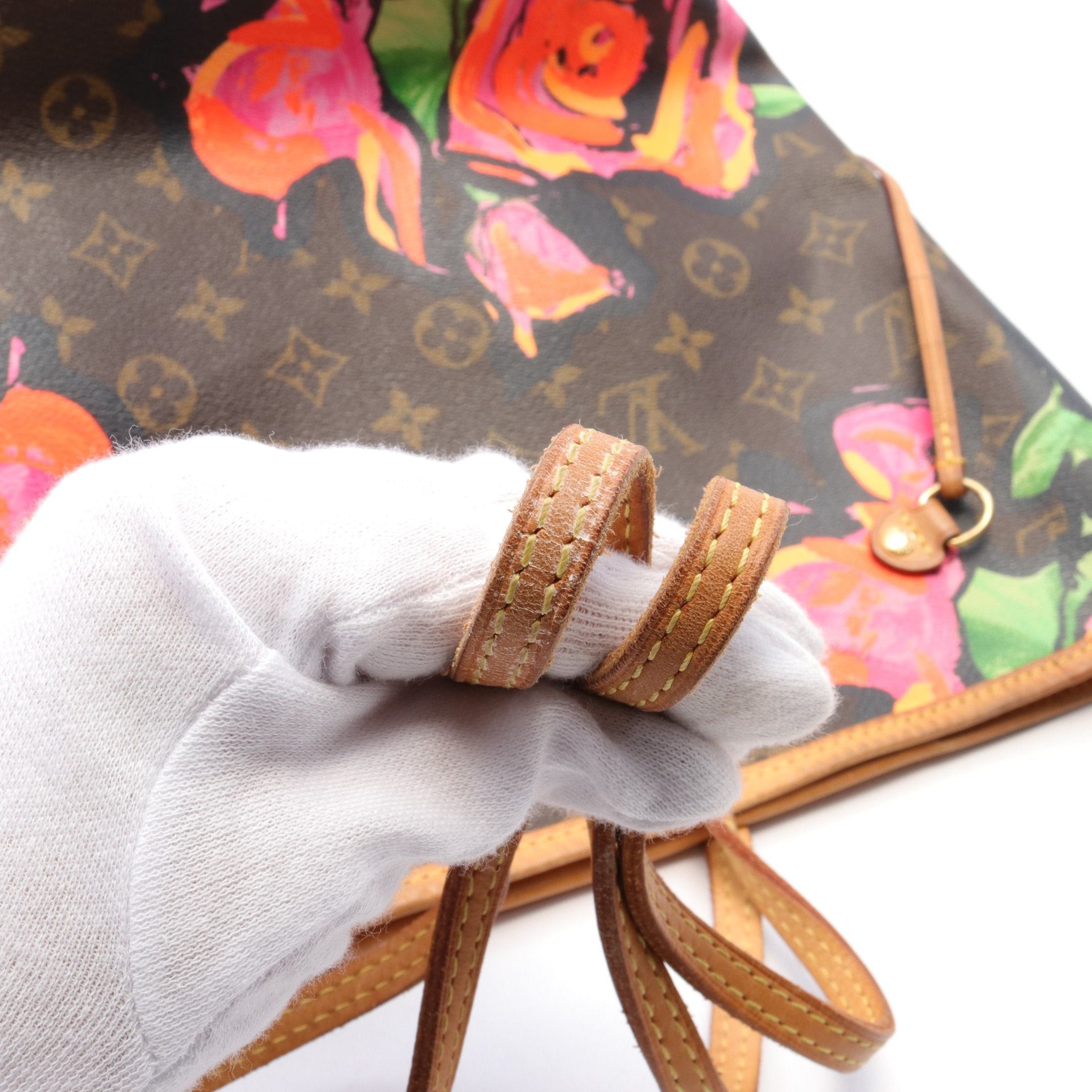 Louis Vuitton Louis Vuitton Neverfull Mm Monogram Rose Shoulder Bag Tote Leather Brown Pink Multicolor Size ONE SIZE - 10 Thumbnail