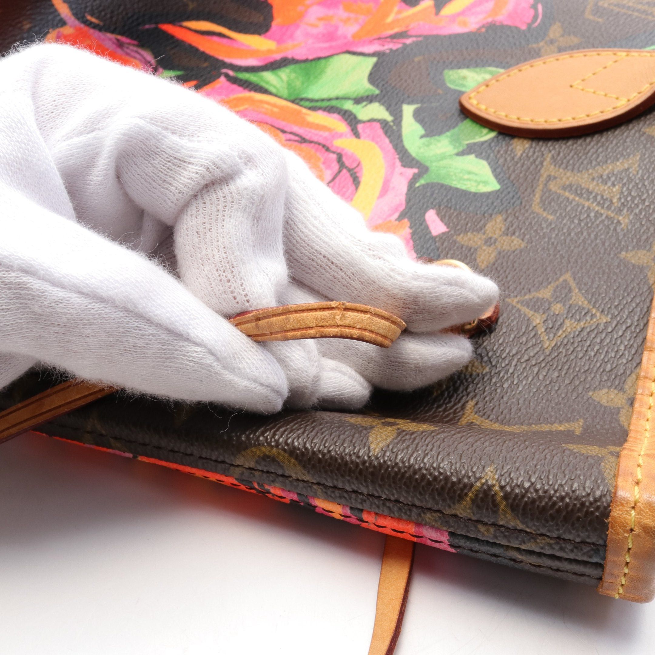 Louis Vuitton Louis Vuitton Neverfull Mm Monogram Rose Shoulder Bag Tote Leather Brown Pink Multicolor Size ONE SIZE - 14 Thumbnail