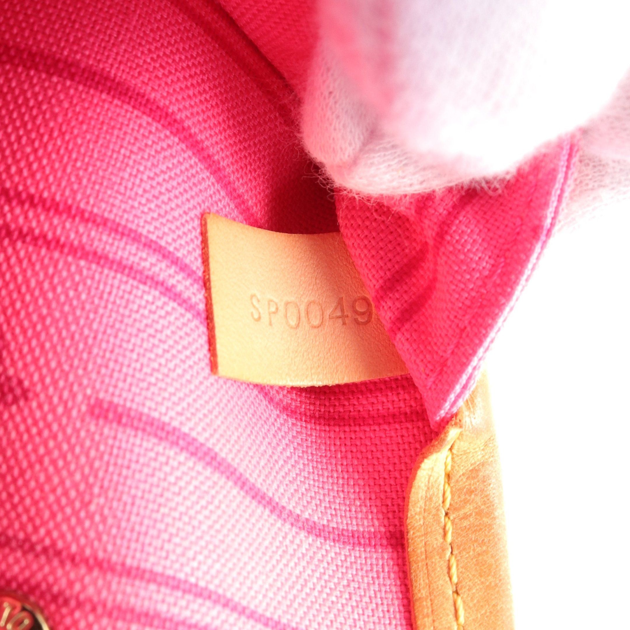 Louis Vuitton Louis Vuitton Neverfull Mm Monogram Rose Shoulder Bag Tote Leather Brown Pink Multicolor Size ONE SIZE - 5 Thumbnail