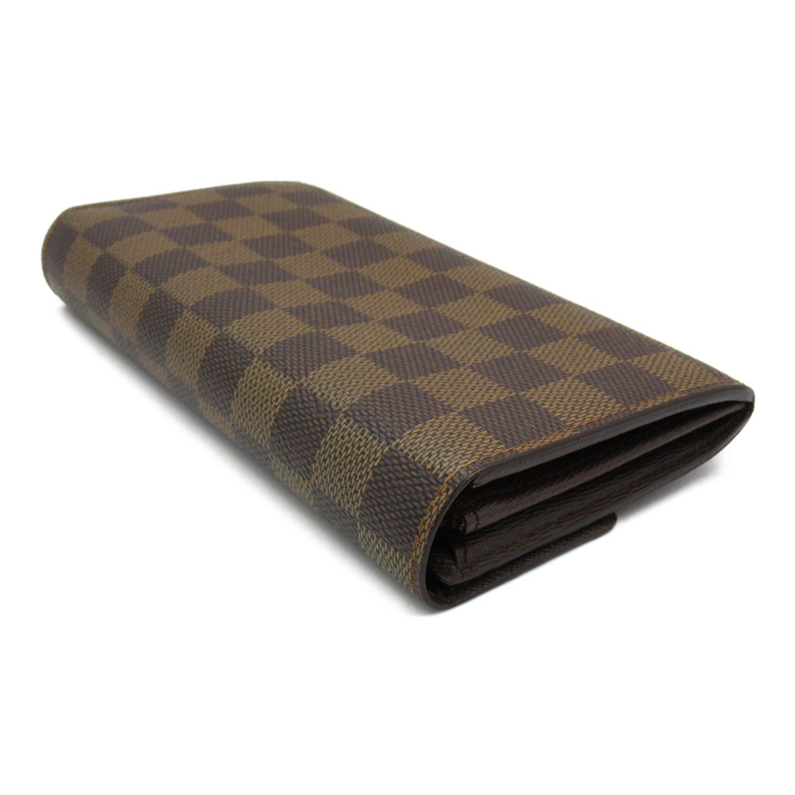 Louis Vuitton Louis Vuitton Portefeuil Sara Bi-Fold Wallet Coated Canvas Damier Brown Ebene Size ONE SIZE - 4 Thumbnail
