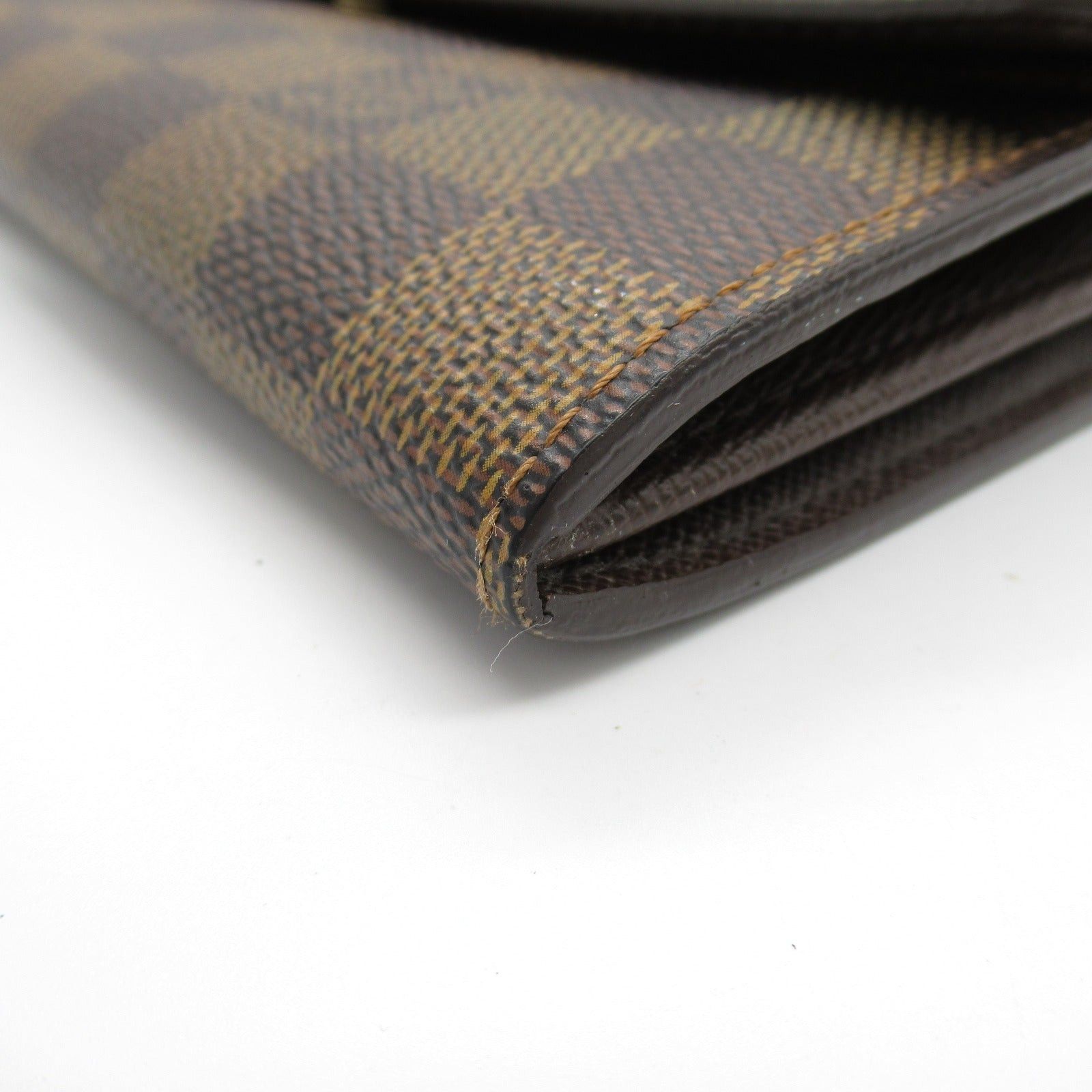Louis Vuitton Louis Vuitton Portefeuil Sara Bi-Fold Wallet Coated Canvas Damier Brown Ebene Size ONE SIZE - 10 Thumbnail