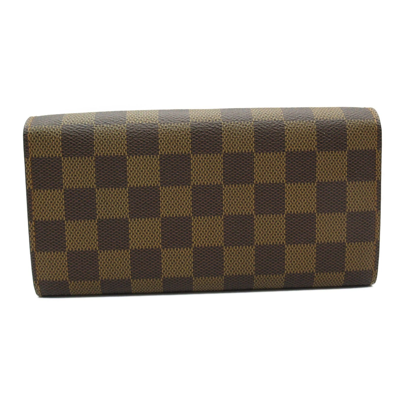 Louis Vuitton Louis Vuitton Portefeuil Sara Bi-Fold Wallet Coated Canvas Damier Brown Ebene Size ONE SIZE - 2 Thumbnail