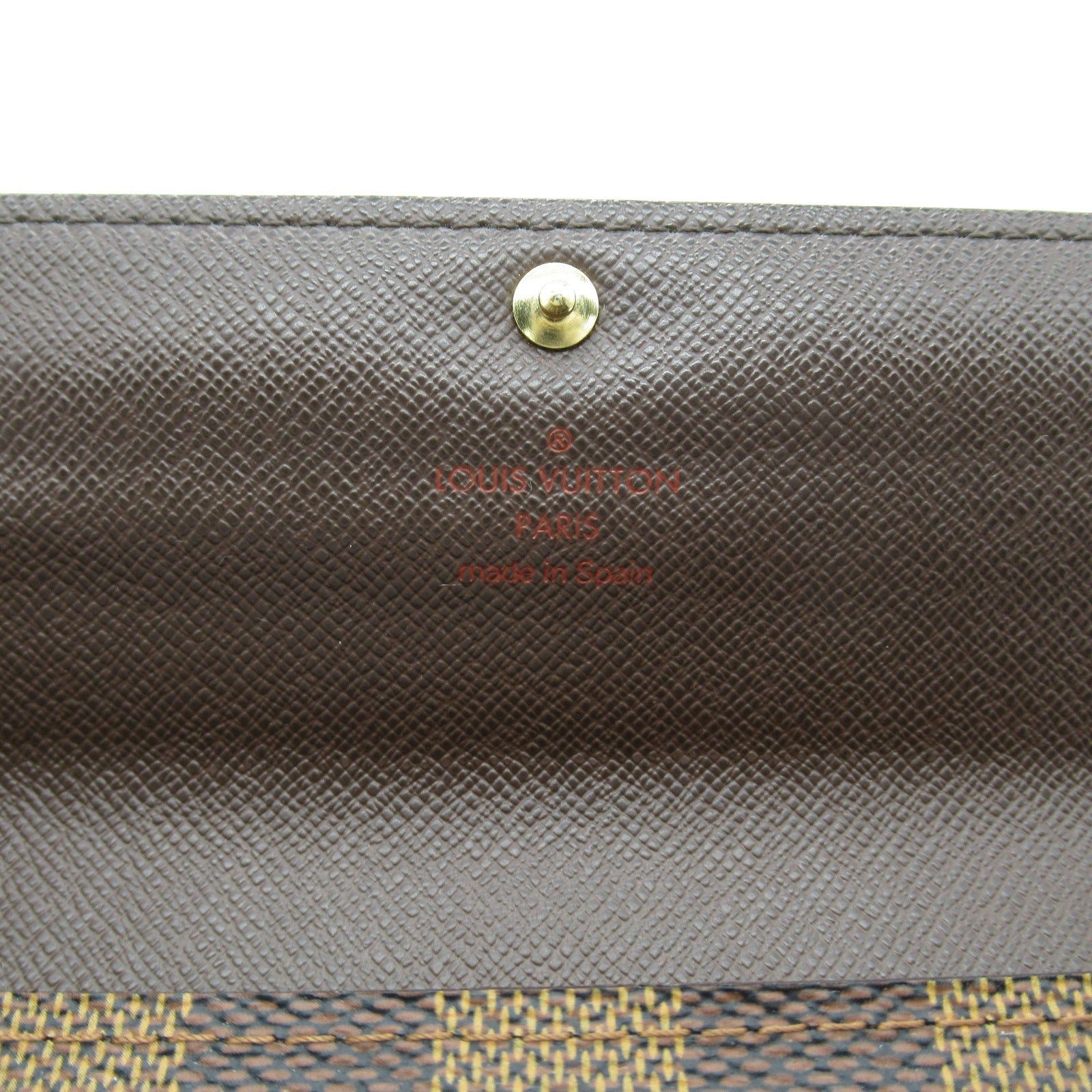 Louis Vuitton Louis Vuitton Portefeuil Sara Bi-Fold Wallet Coated Canvas Damier Brown Ebene Size ONE SIZE - 7 Thumbnail