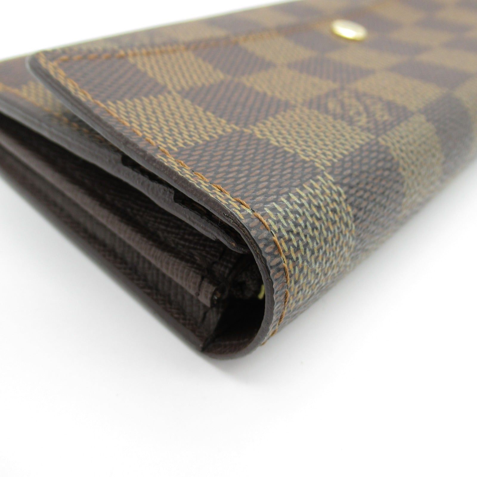 Louis Vuitton Louis Vuitton Portefeuil Sara Bi-Fold Wallet Coated Canvas Damier Brown Ebene Size ONE SIZE - 11 Thumbnail