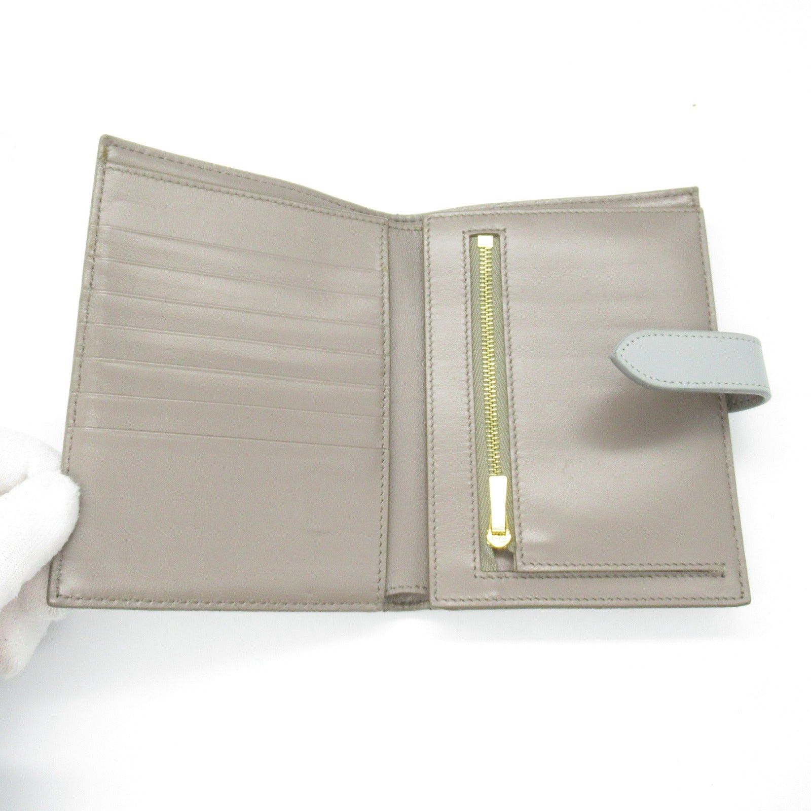 Celine Celine Bi-Fold Wallet Leather Gray Size ONE SIZE - 5 Thumbnail