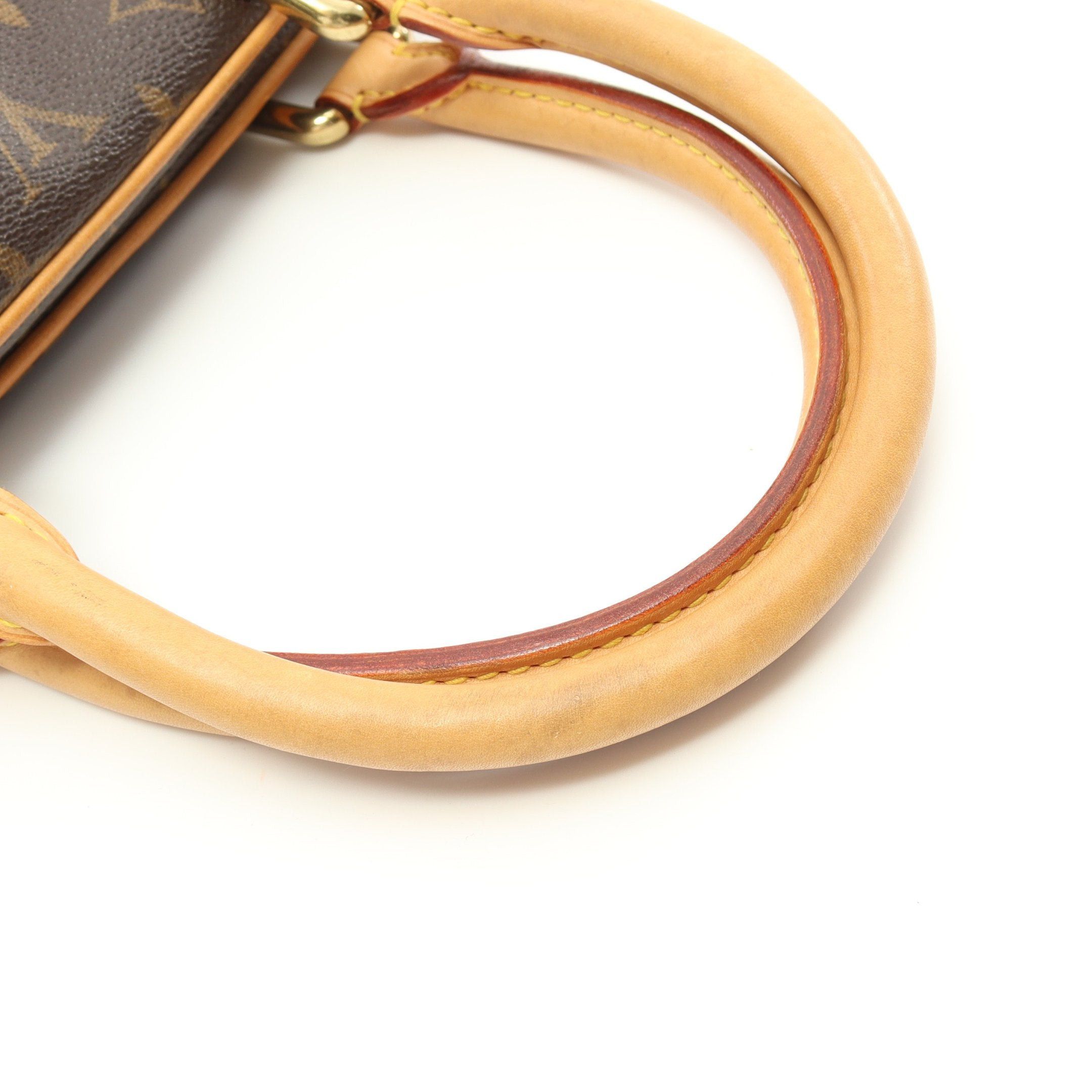 Louis Vuitton Louis Vuitton Manhattan Pm Monogram Handbag Leather Brown Size ONE SIZE - 7 Thumbnail