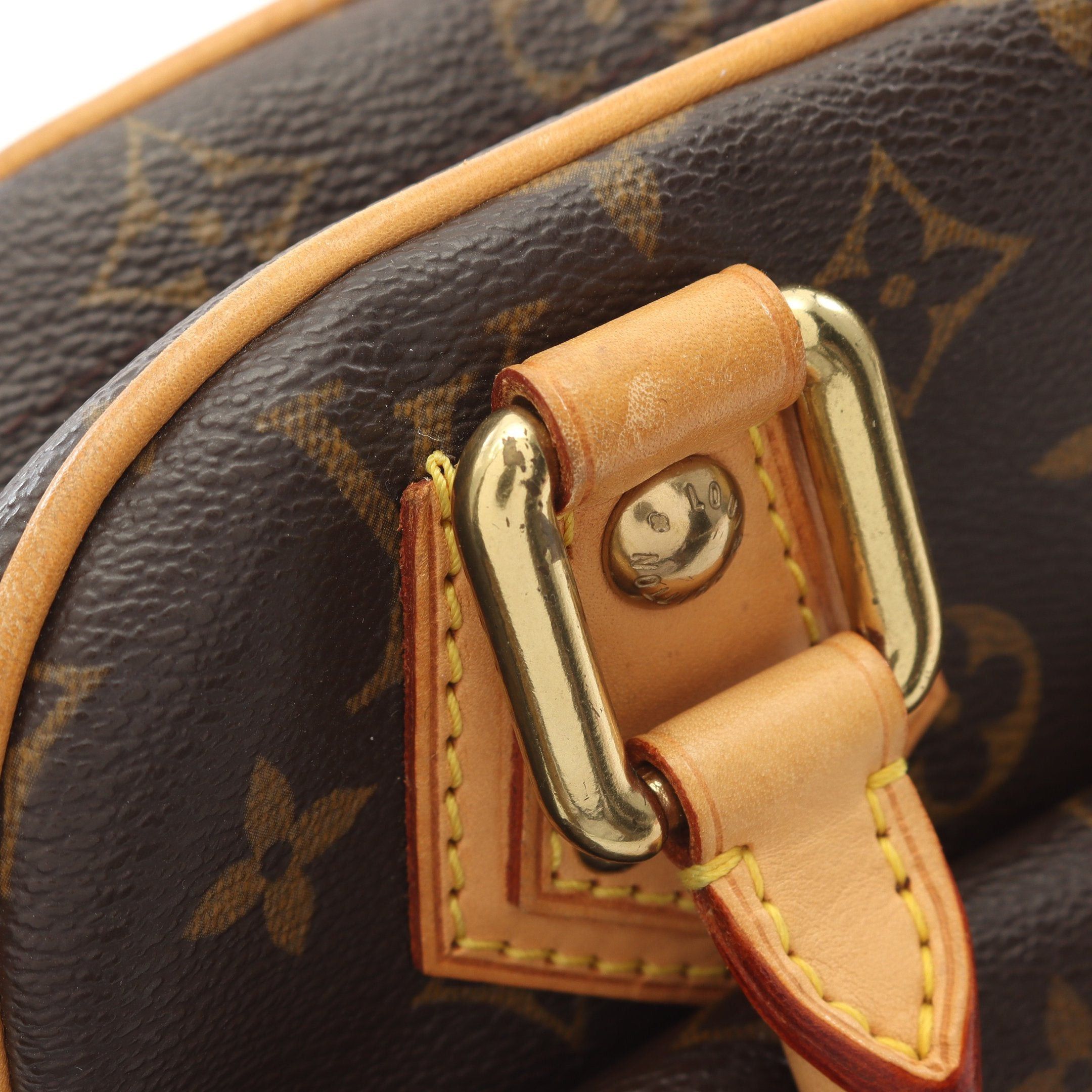Louis Vuitton Louis Vuitton Manhattan Pm Monogram Handbag Leather Brown Size ONE SIZE - 11 Thumbnail