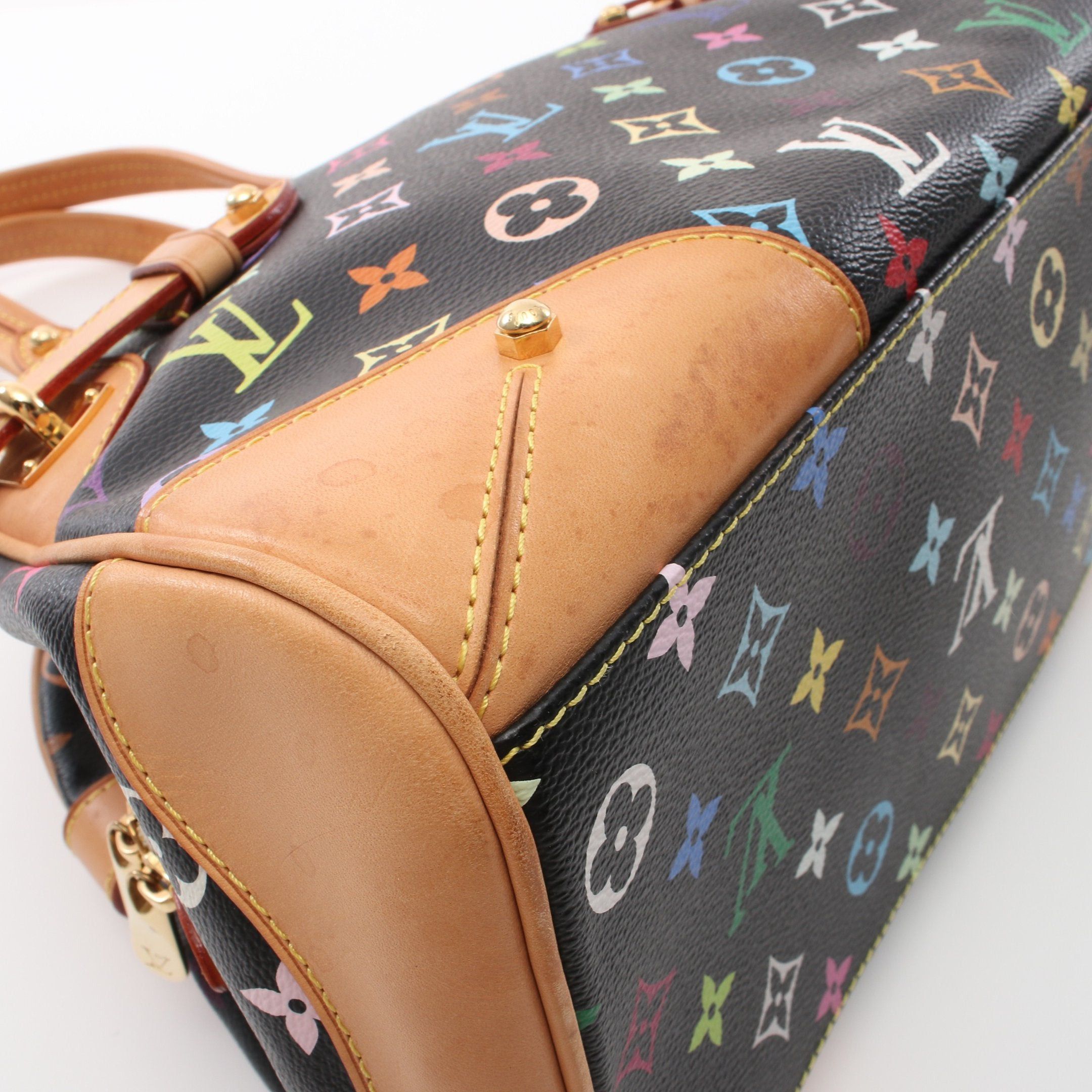 Louis Vuitton Louis Vuitton Claudia Monogram Multicolor Noir Handbag Leather Black Size ONE SIZE - 6 Thumbnail