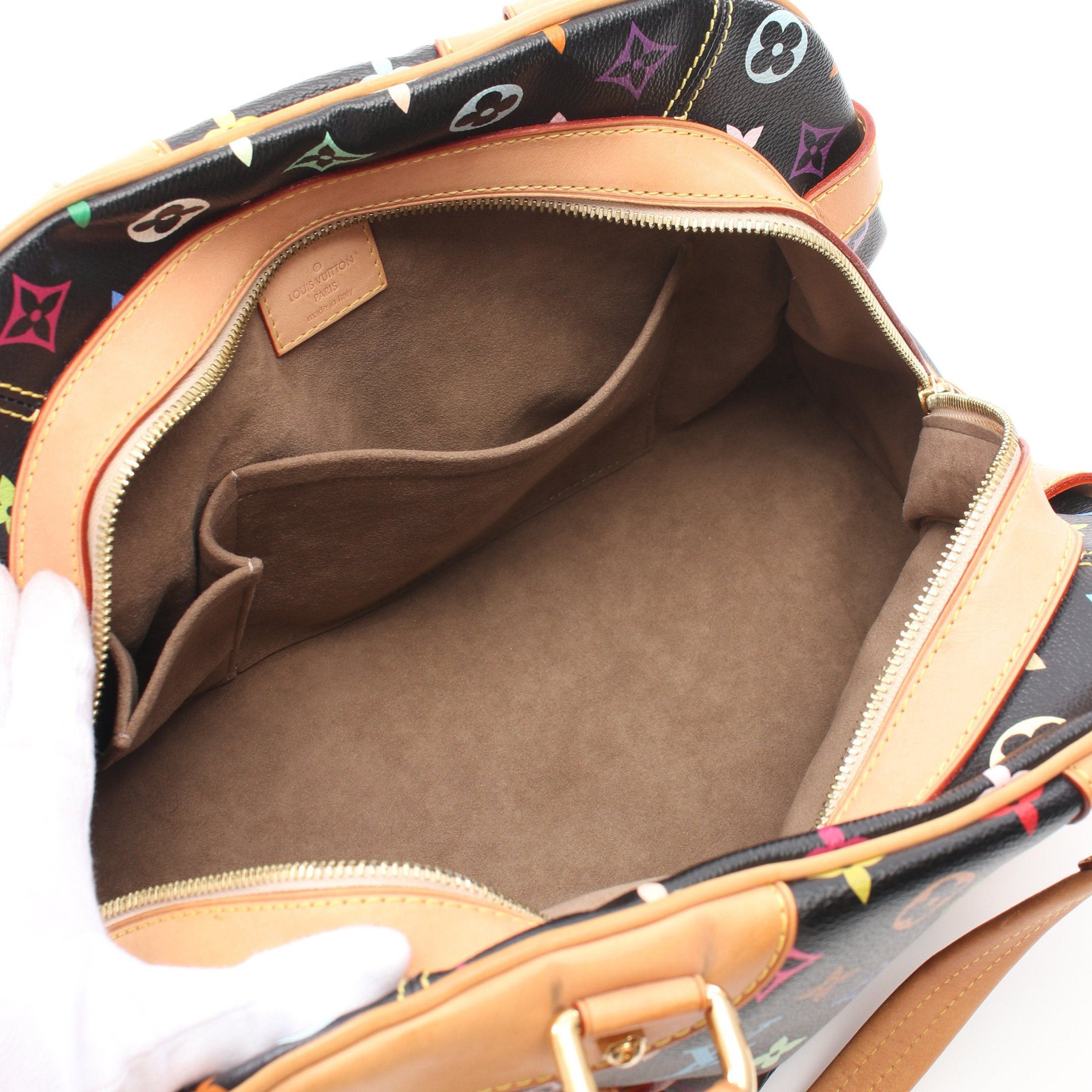 Louis Vuitton Louis Vuitton Claudia Monogram Multicolor Noir Handbag Leather Black Size ONE SIZE - 3 Thumbnail