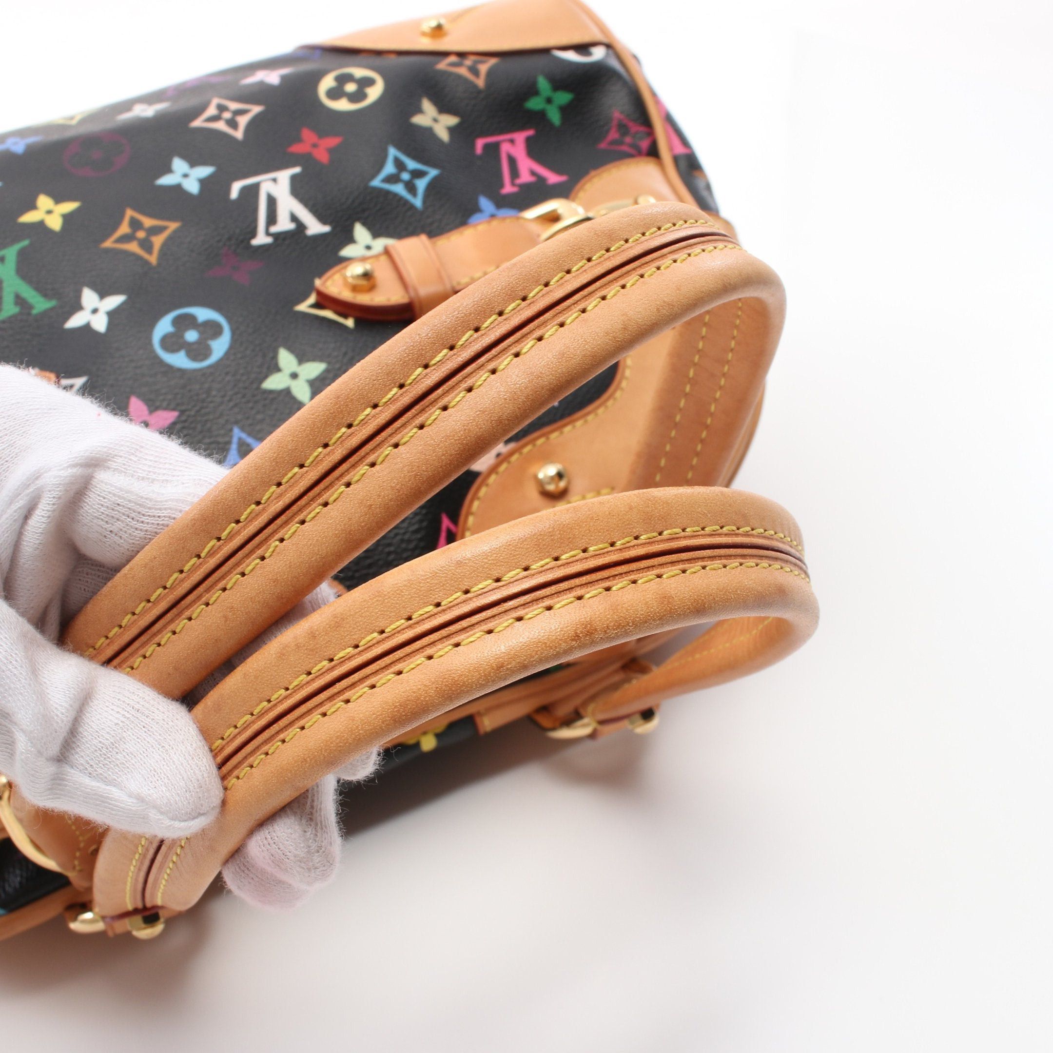 Louis Vuitton Louis Vuitton Claudia Monogram Multicolor Noir Handbag Leather Black Size ONE SIZE - 11 Thumbnail