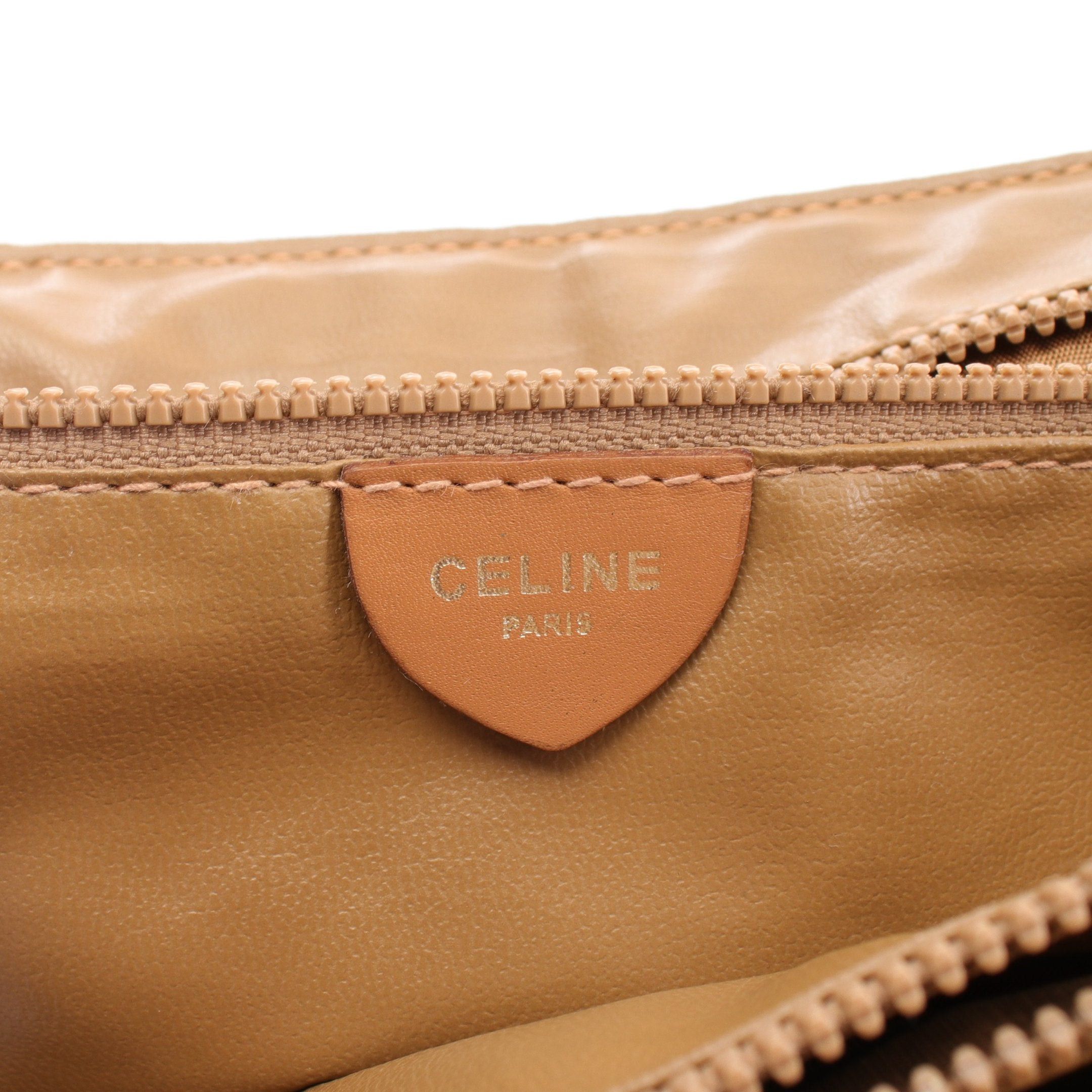 Celine Celine Macadam Handbag Leather Brown Size ONE SIZE - 4 Thumbnail