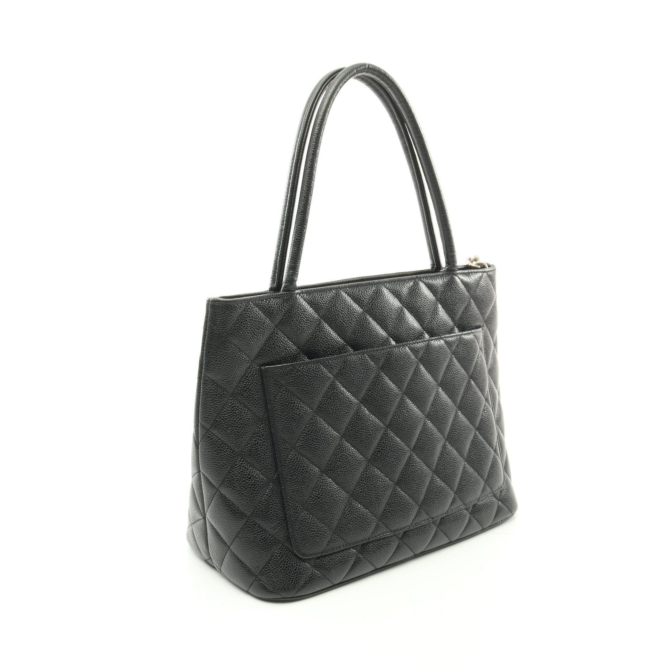 Chanel Chanel Reissue Tote Handbag Bag Caviar Skin Black Silver Hardware Size ONE SIZE - 2 Thumbnail
