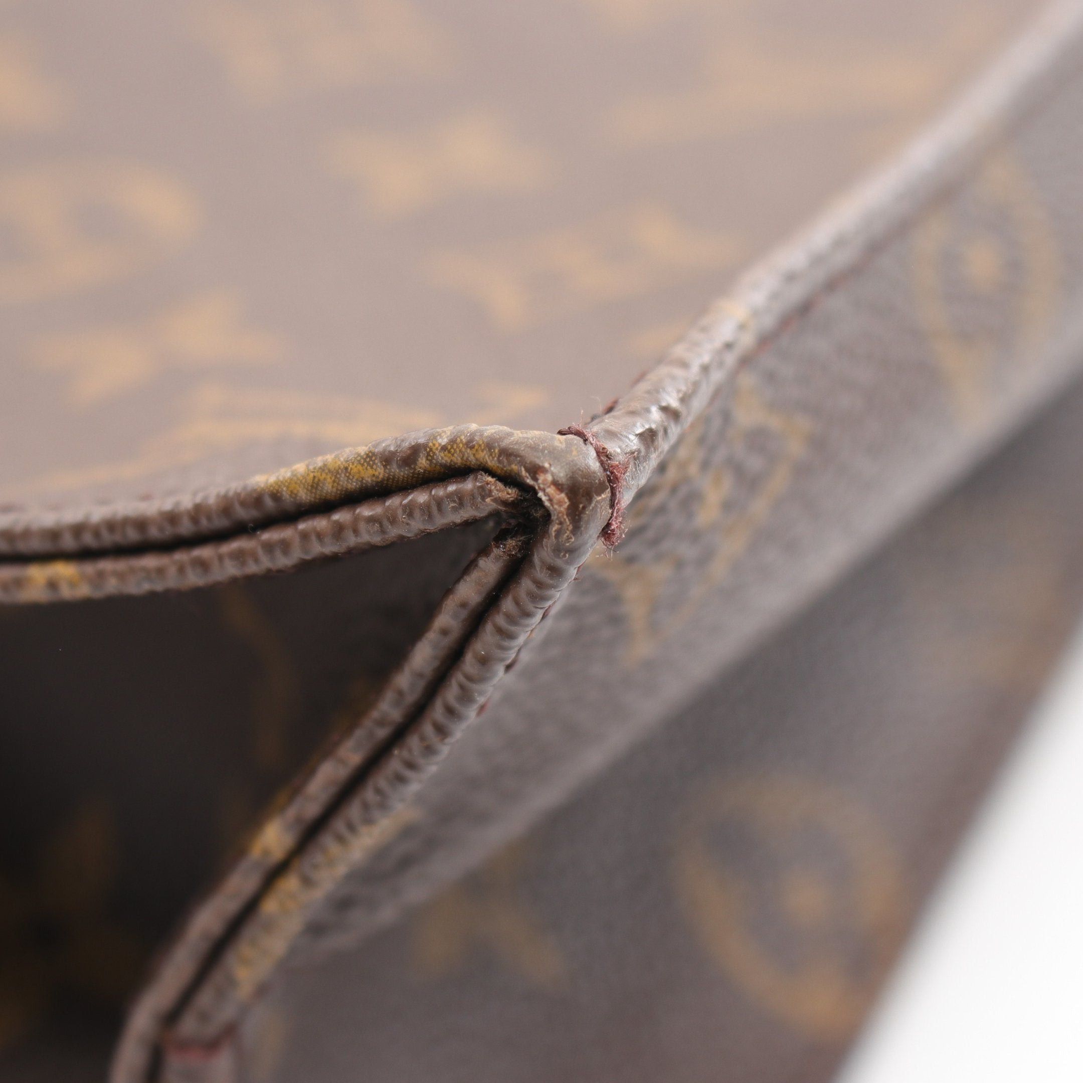 Louis Vuitton Louis Vuitton Sac Plat Monogram Handbag Tote Bag Leather Brown Size ONE SIZE - 7 Thumbnail