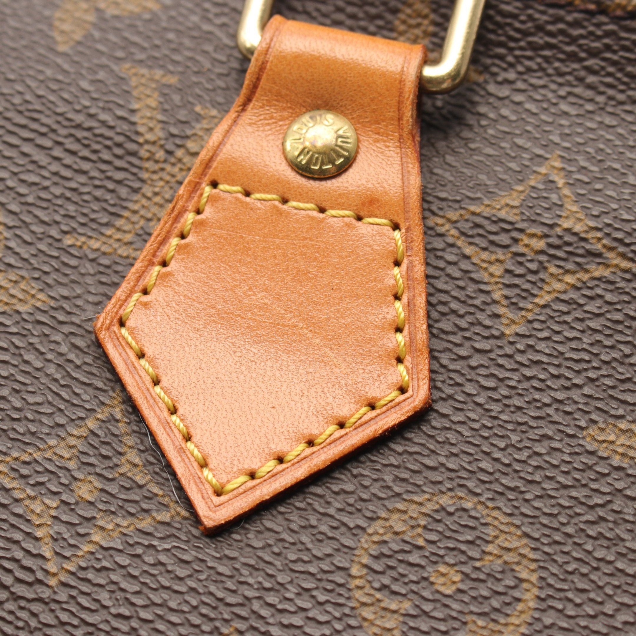 Louis Vuitton Louis Vuitton Sac Plat Monogram Handbag Tote Bag Leather Brown Size ONE SIZE - 9 Thumbnail
