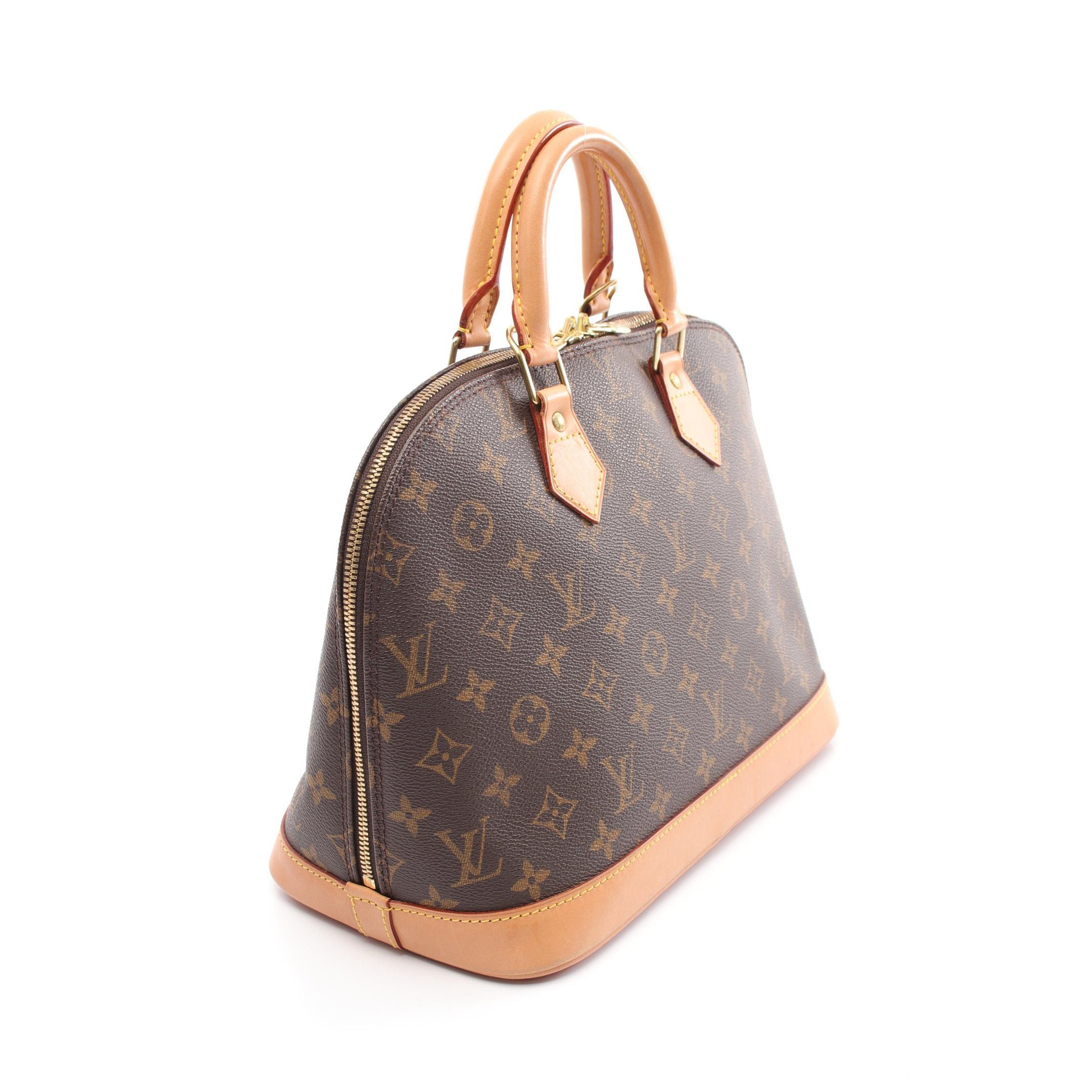Louis Vuitton Louis Vuitton Alma Pm Monogram Handbag Leather Brown Size ONE SIZE - 2 Thumbnail