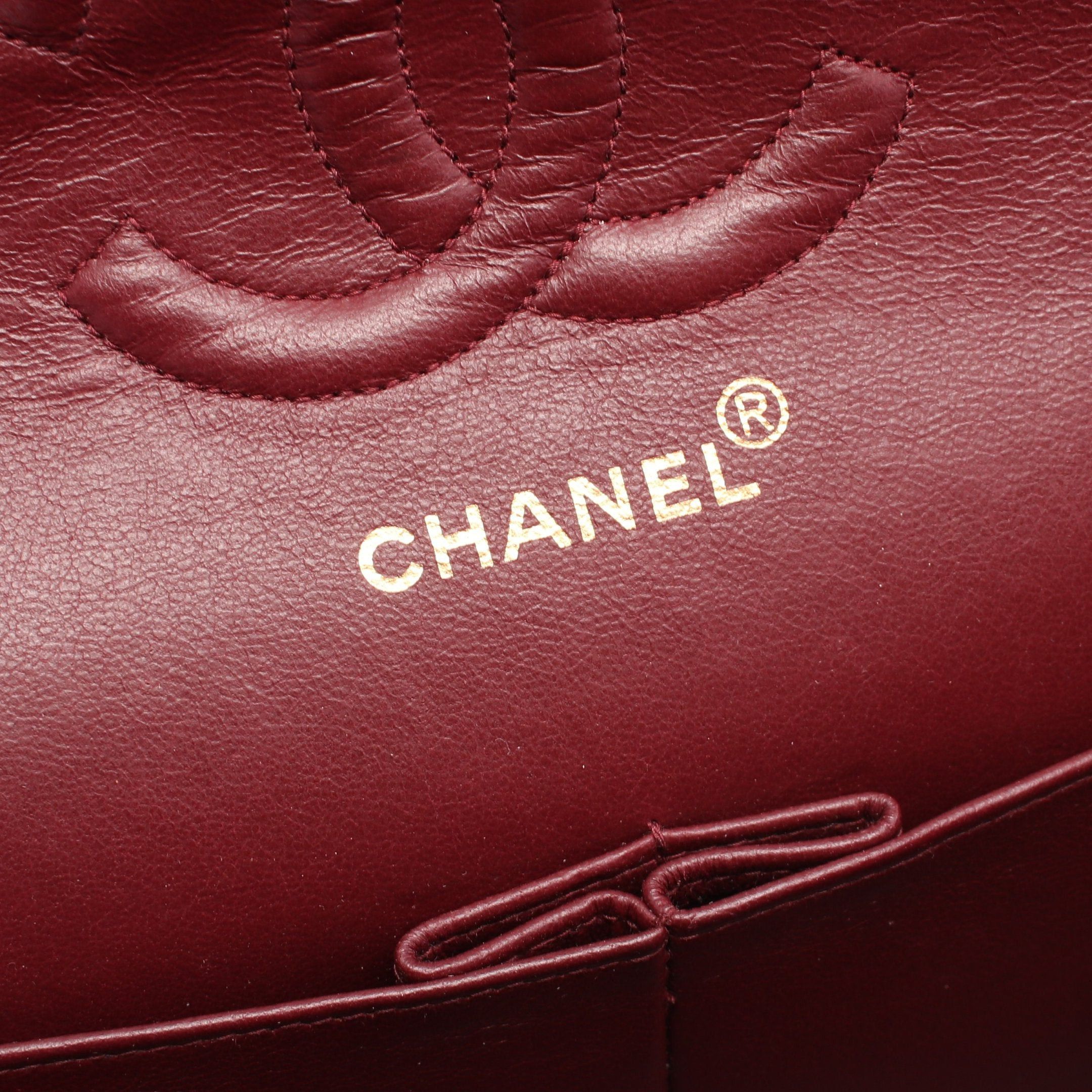 Chanel Chanel Matelasse Double Flap Chain Shoulder Bag Lambskin Black Gold Hardware Size ONE SIZE - 4 Thumbnail