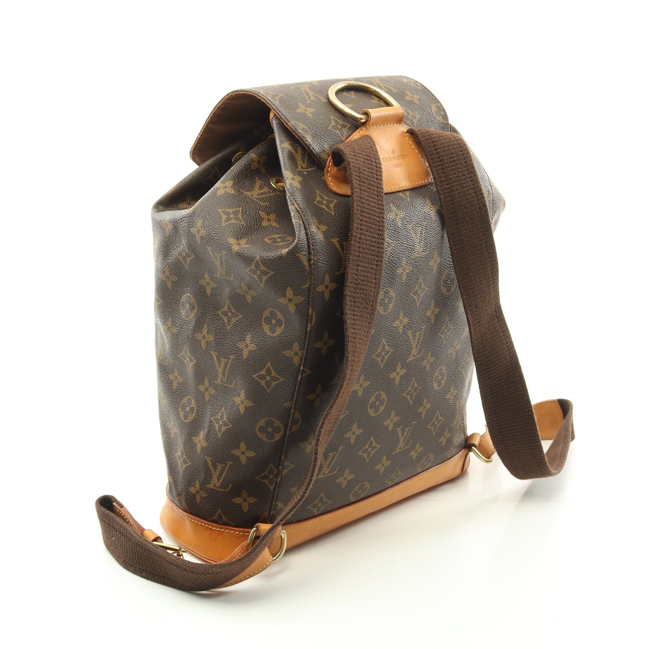 Louis Vuitton Louis Vuitton Montsouris Gm Monogram Backpack Rucksack Leather Brown Size ONE SIZE - 2 Thumbnail