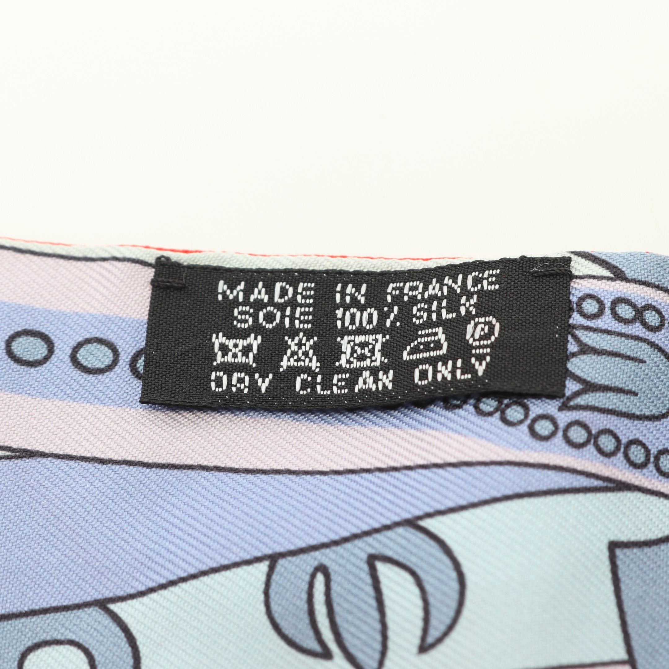 Hermes Hermes Twilly Balade En Berline Bandana Ribbon Scarf Silk Navy Multicolor Size ONE SIZE - 3 Thumbnail