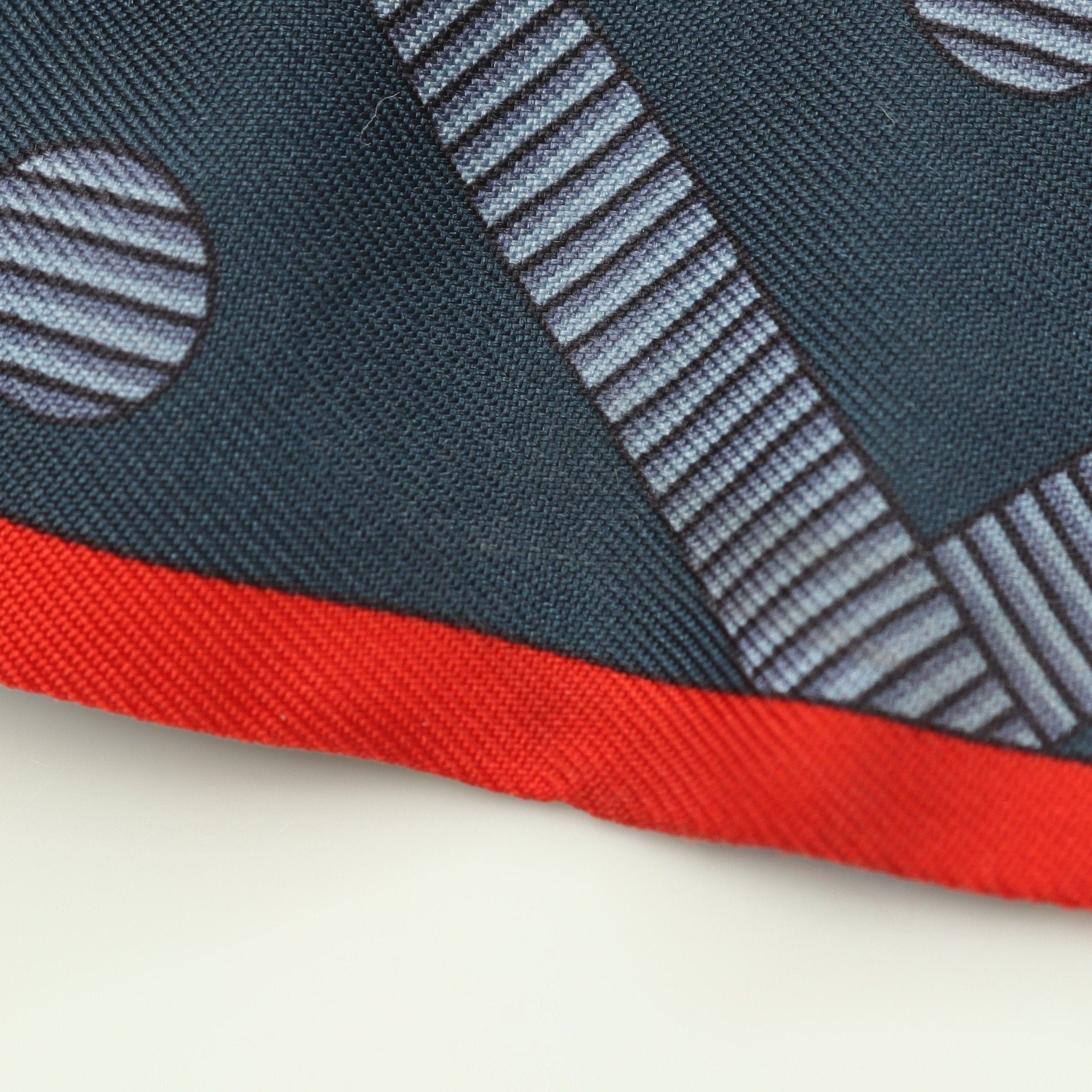 Hermes Hermes Twilly Balade En Berline Bandana Ribbon Scarf Silk Navy Multicolor Size ONE SIZE - 5 Thumbnail