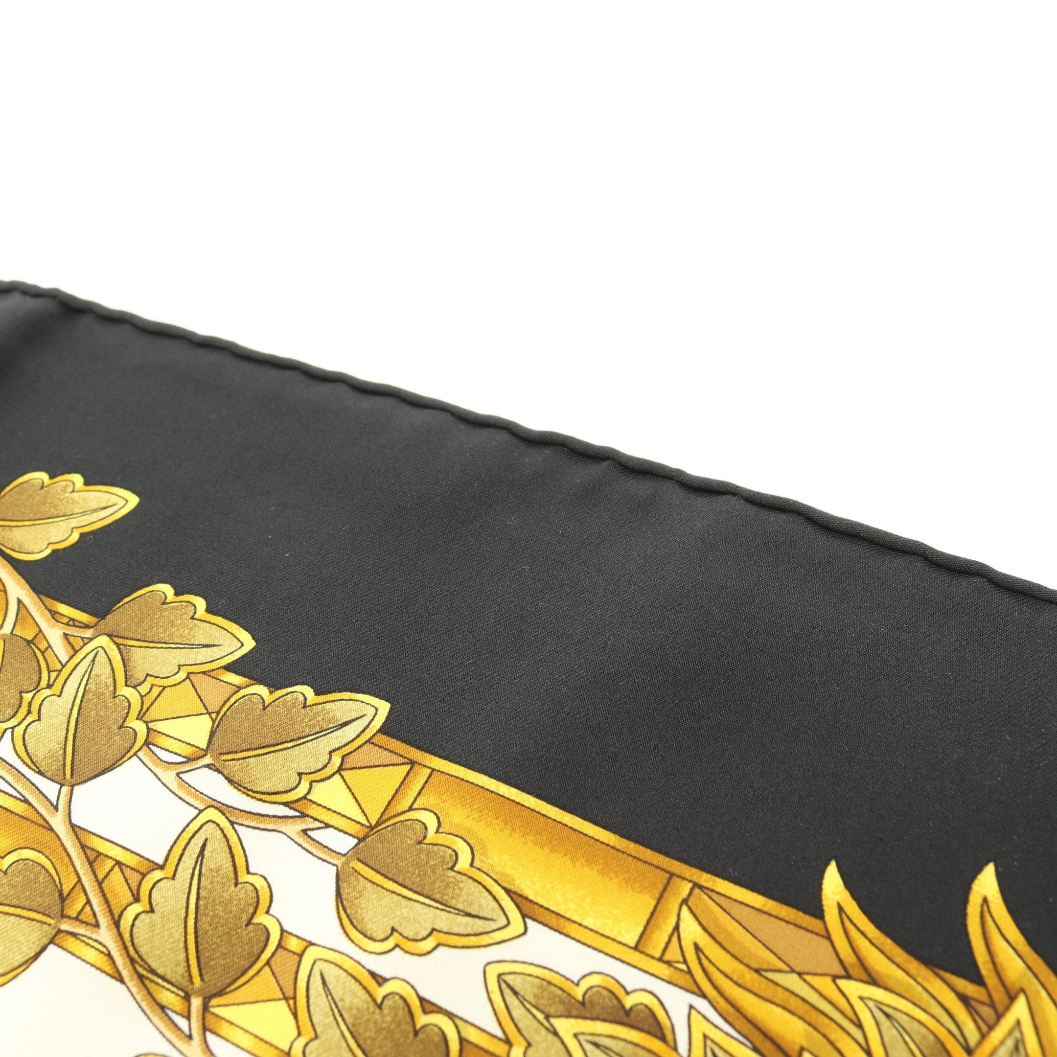 Hermes Hermes Carres 90 Envol Scarf Silk Black Multicolor Size ONE SIZE - 5 Thumbnail