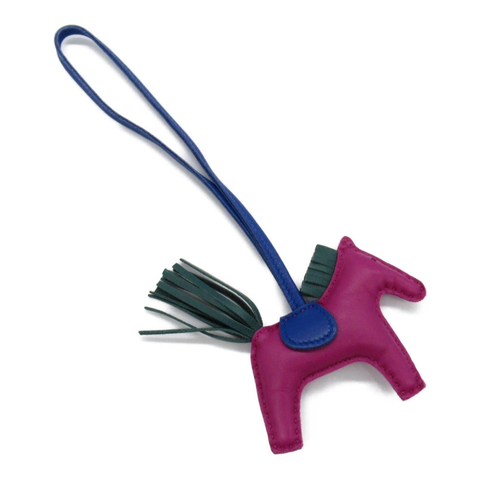 Hermes Hermes Rodeo Pm Rose Purple/Malachite/Blue Electric Charm Leather Aagneau Purple Malachite/Blue Size ONE SIZE - 3 Thumbnail