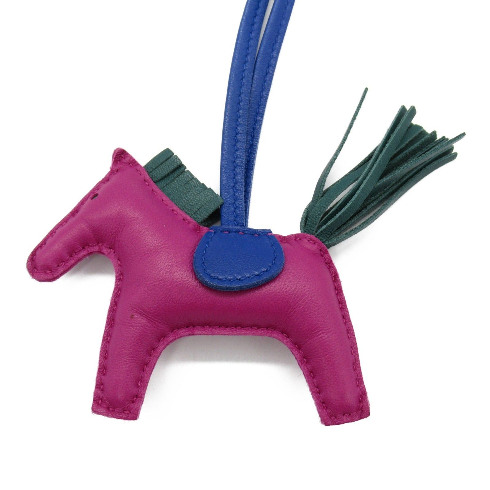 Hermes Hermes Rodeo Pm Rose Purple/Malachite/Blue Electric Charm Leather Aagneau Purple Malachite/Blue Size ONE SIZE - 2 Thumbnail