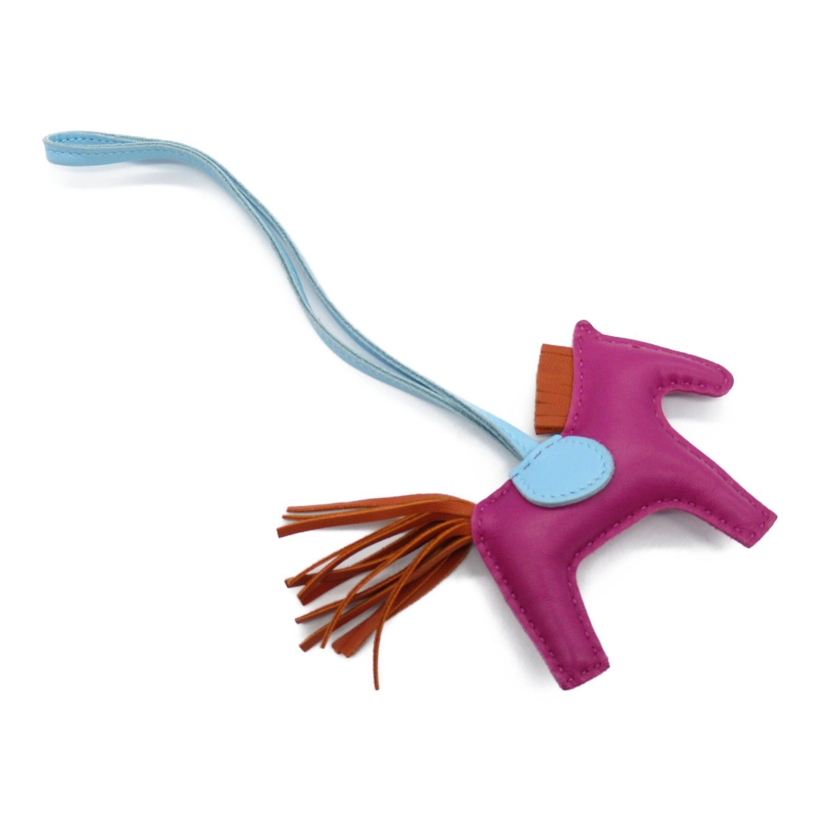 Hermes Hermes Rodeo Pm Rose Purple/Carnelian/Celeste Charm Leather Aagneau Purple Carnelian/Celeste C Engraved Size ONE SIZE - 3 Thumbnail