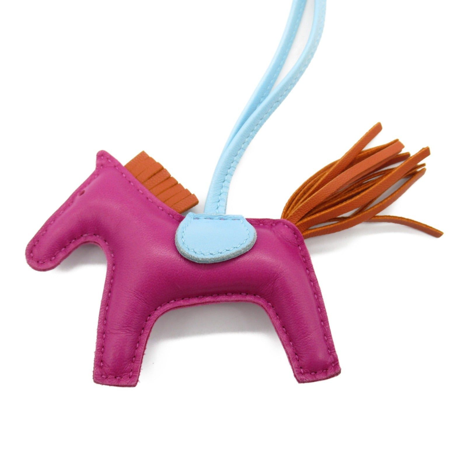 Hermes Hermes Rodeo Pm Rose Purple/Carnelian/Celeste Charm Leather Aagneau Purple Carnelian/Celeste C Engraved Size ONE SIZE - 2 Thumbnail