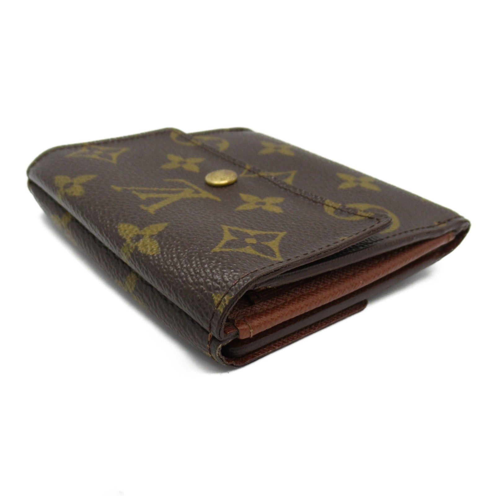 Louis Vuitton Louis Vuitton Porto Monnaie Vie Carte Credit Trifold Wallet Coated Canvas Monogram Brown Size ONE SIZE - 4 Thumbnail