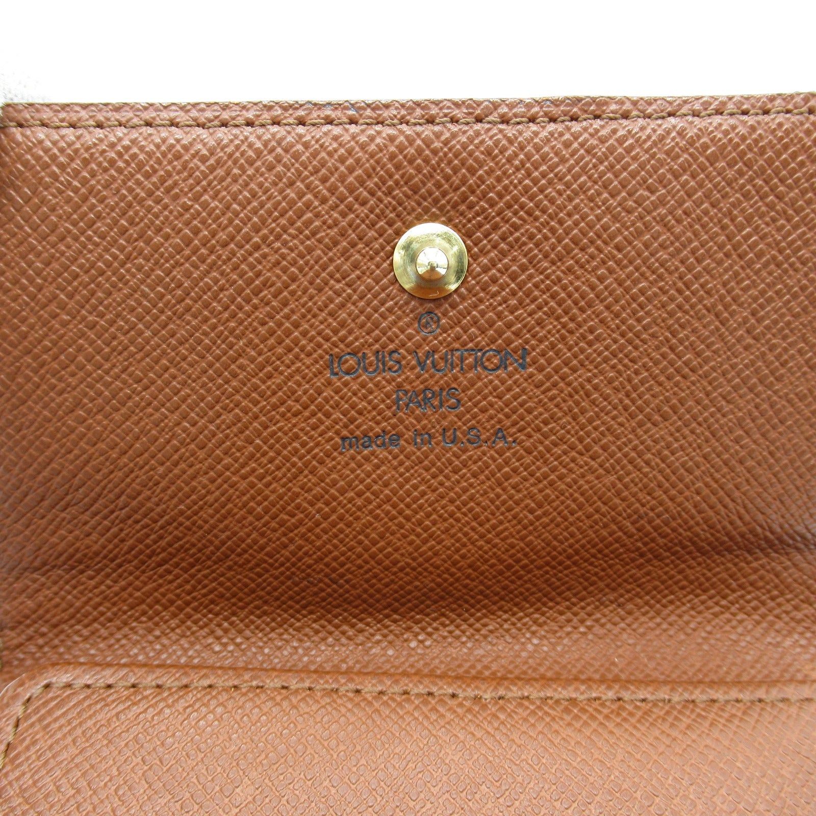 Louis Vuitton Louis Vuitton Porto Monnaie Vie Carte Credit Trifold Wallet Coated Canvas Monogram Brown Size ONE SIZE - 6 Thumbnail